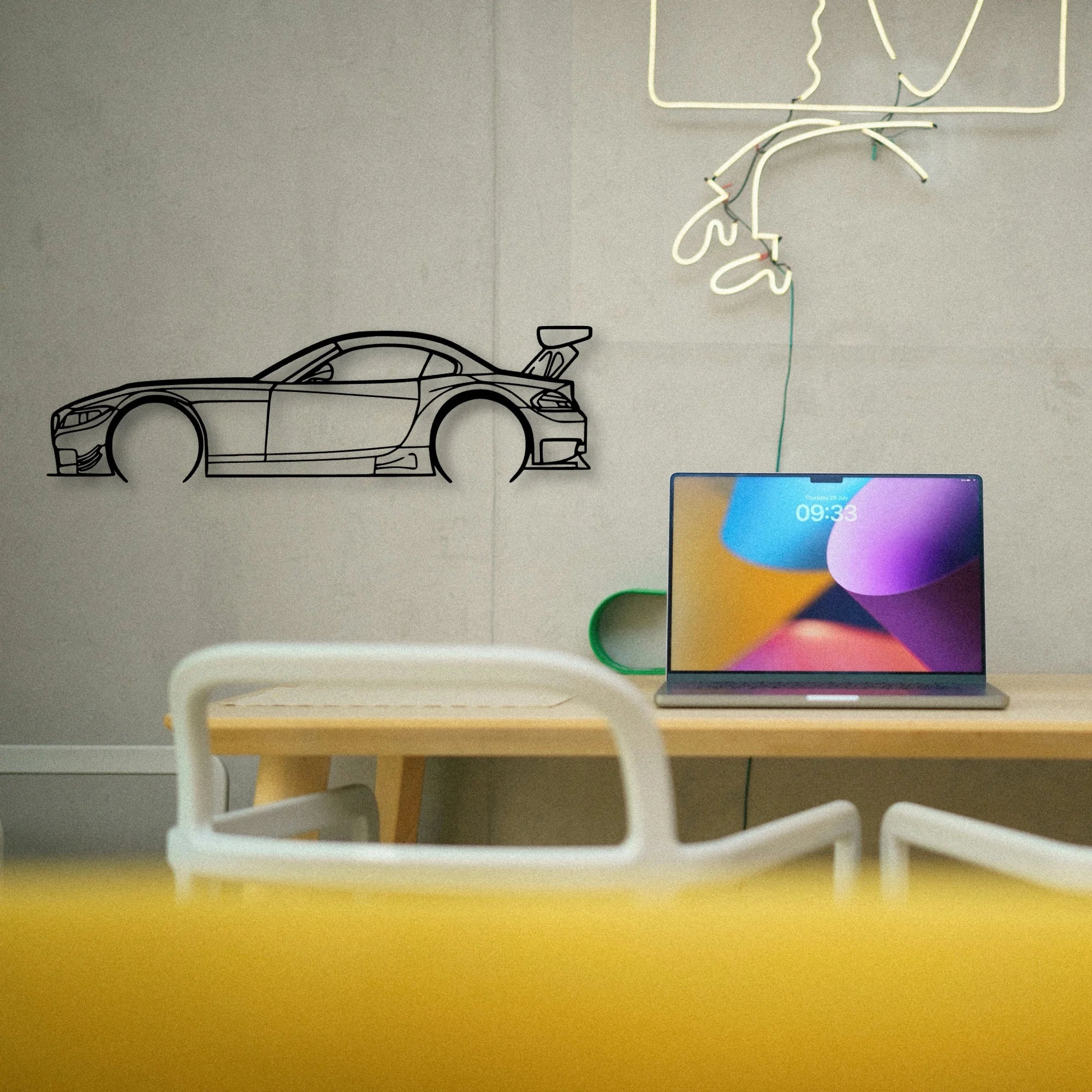 Z4 E89 GT3 Classic Silhouette Metal Wall Art - Tinvibe