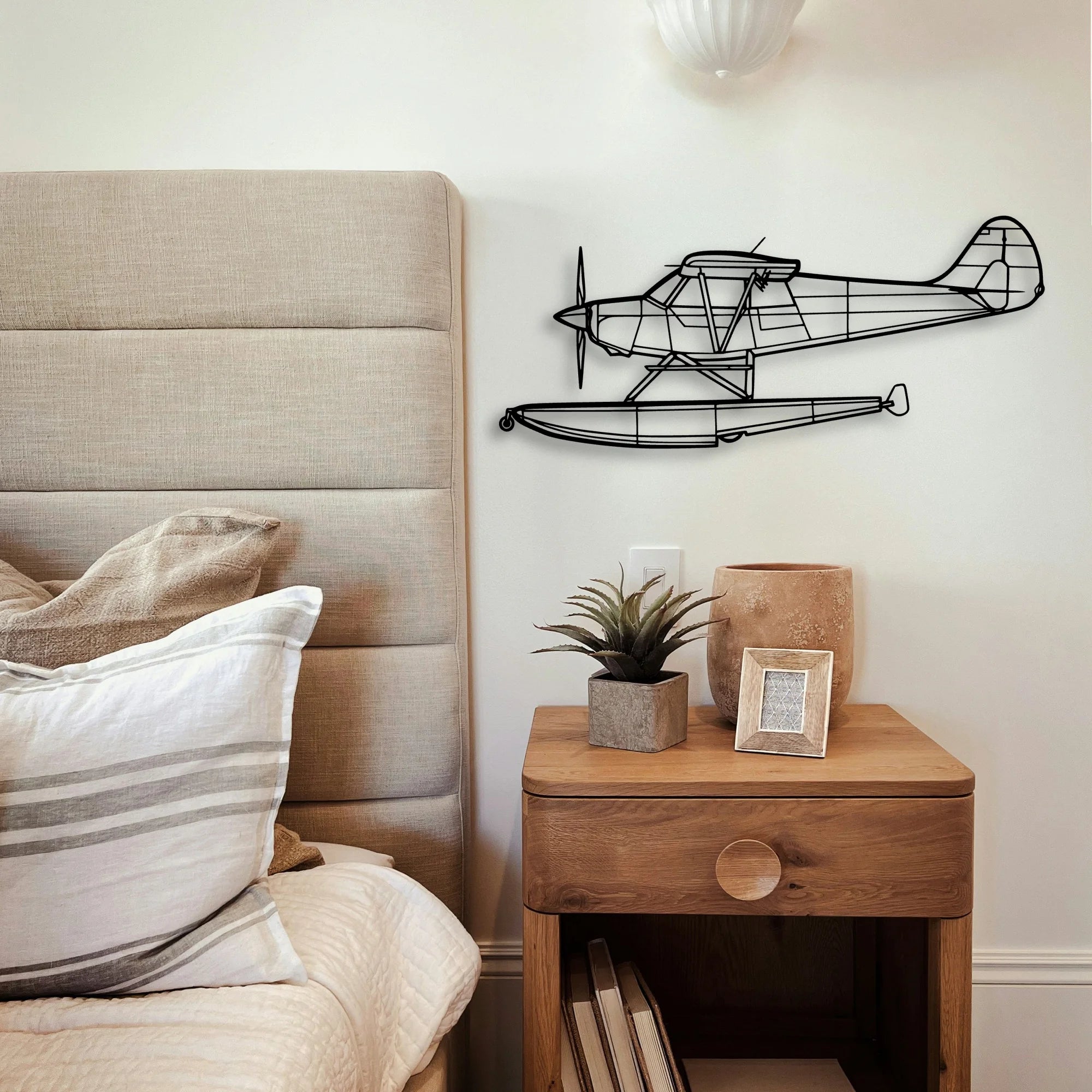 A 1B 1999 Classic Aircraft Silhouette Metal Wall Art - Tinvibe