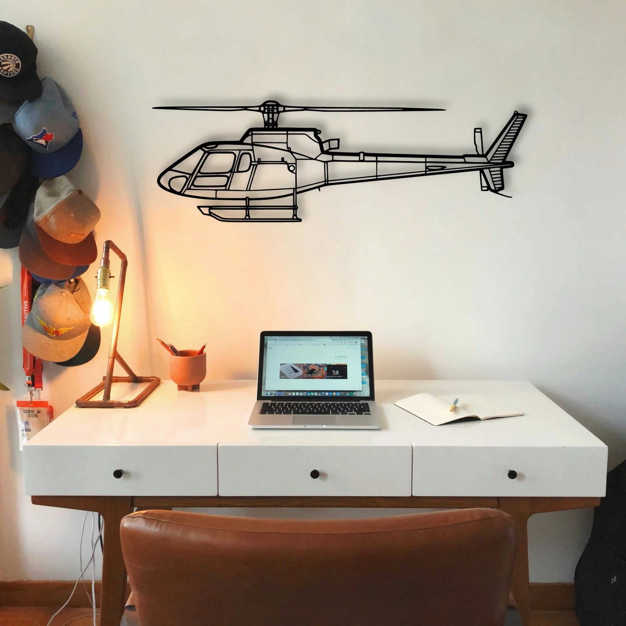 A Star Ba Classic Aircraft Silhouette Metal Wall Art - Tinvibe