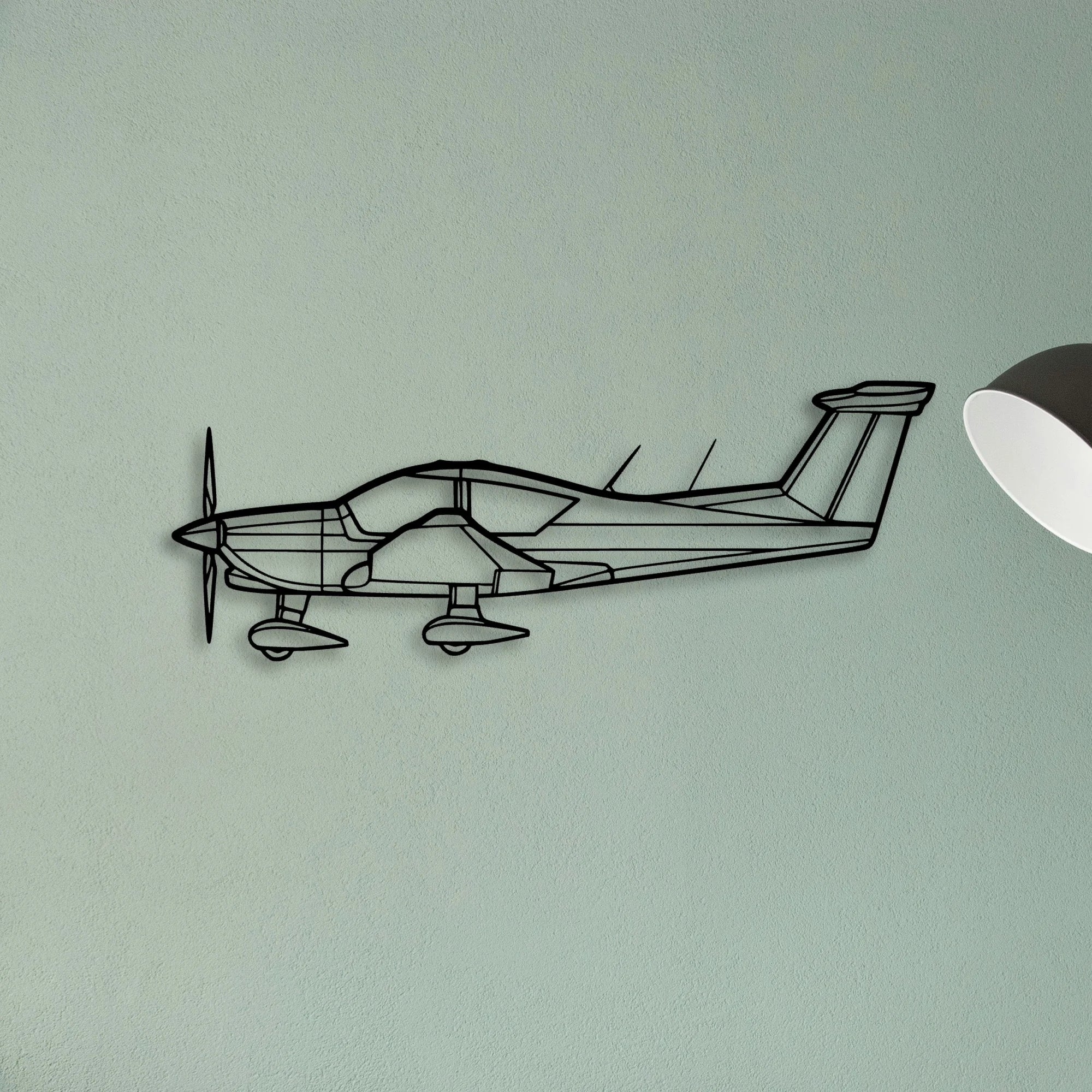 A185F Skywagon Classic Aircraft Silhouette Metal Wall Art - Tinvibe