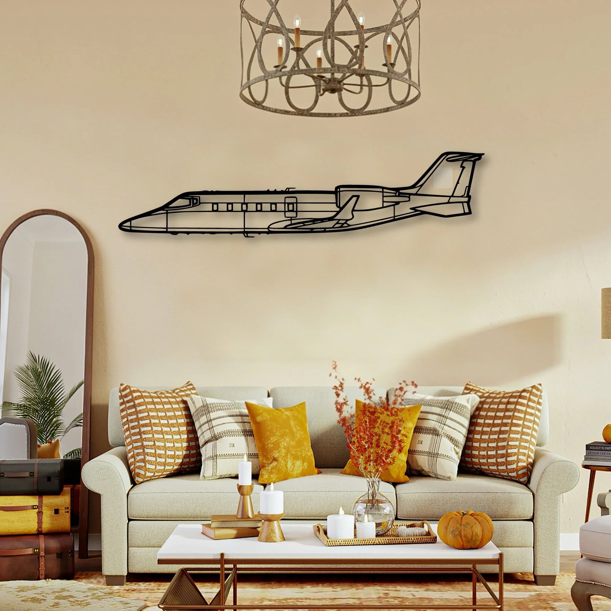 AC 130U 2 Classic Aircraft Silhouette Metal Wall Art - Tinvibe