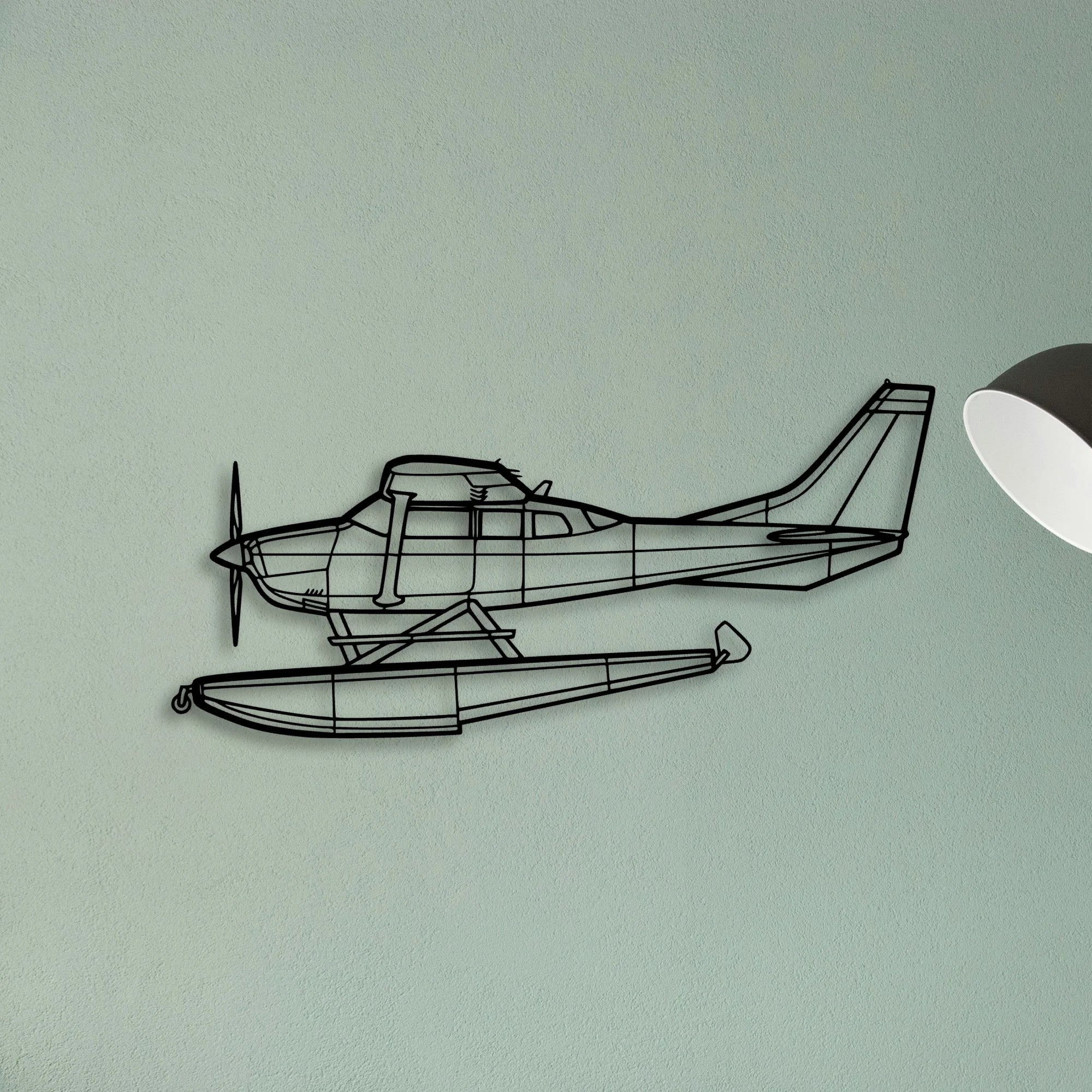 Aerostar 601P Classic Aircraft Silhouette Metal Wall Art - Tinvibe