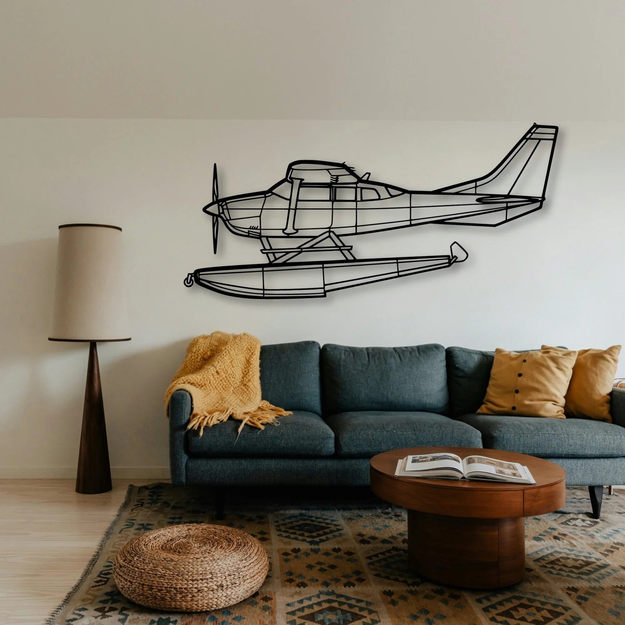 Aerostar 601P Classic Aircraft Silhouette Metal Wall Art - Tinvibe