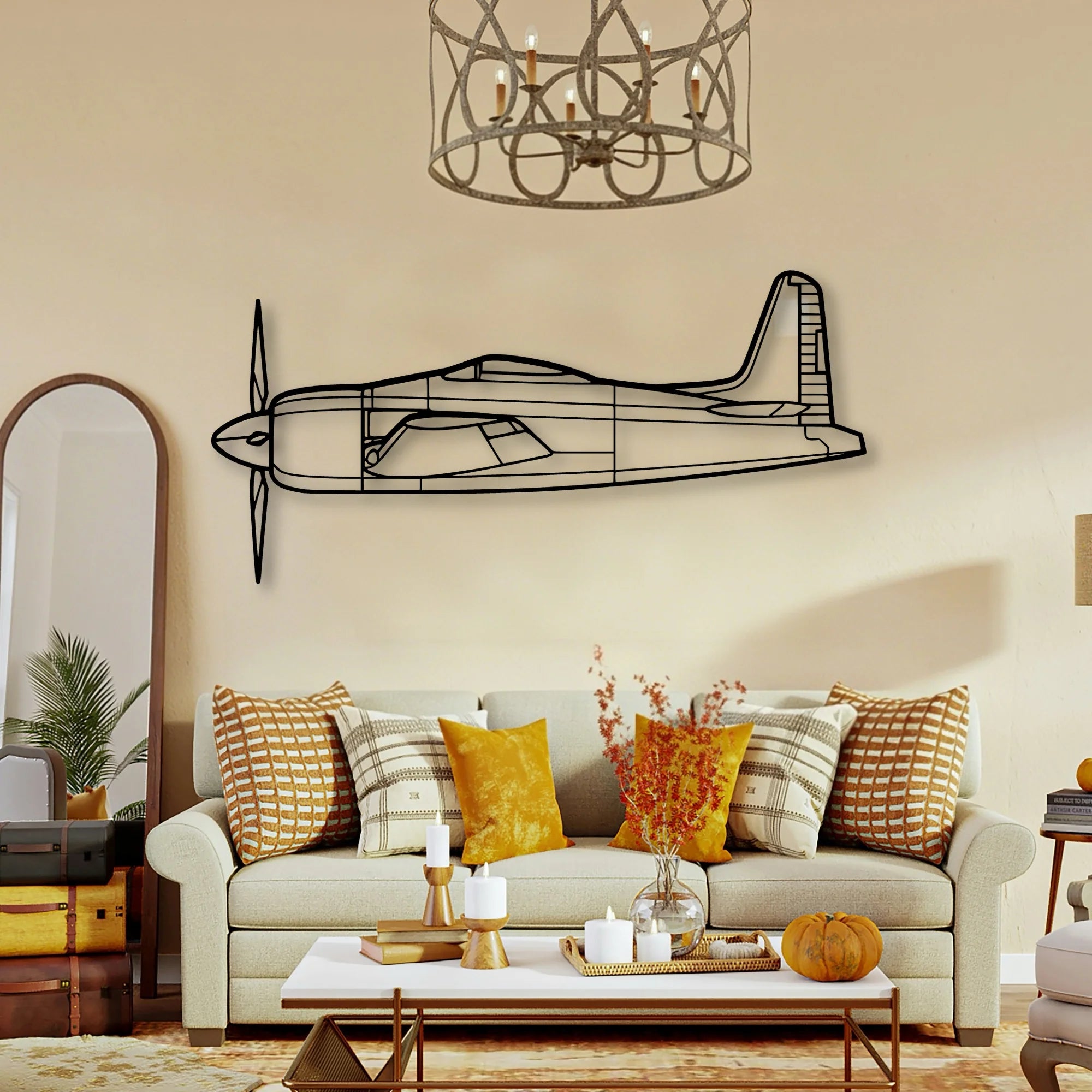 As Sa 202 Bravo Classic Aircraft Silhouette Metal Wall Art - Tinvibe