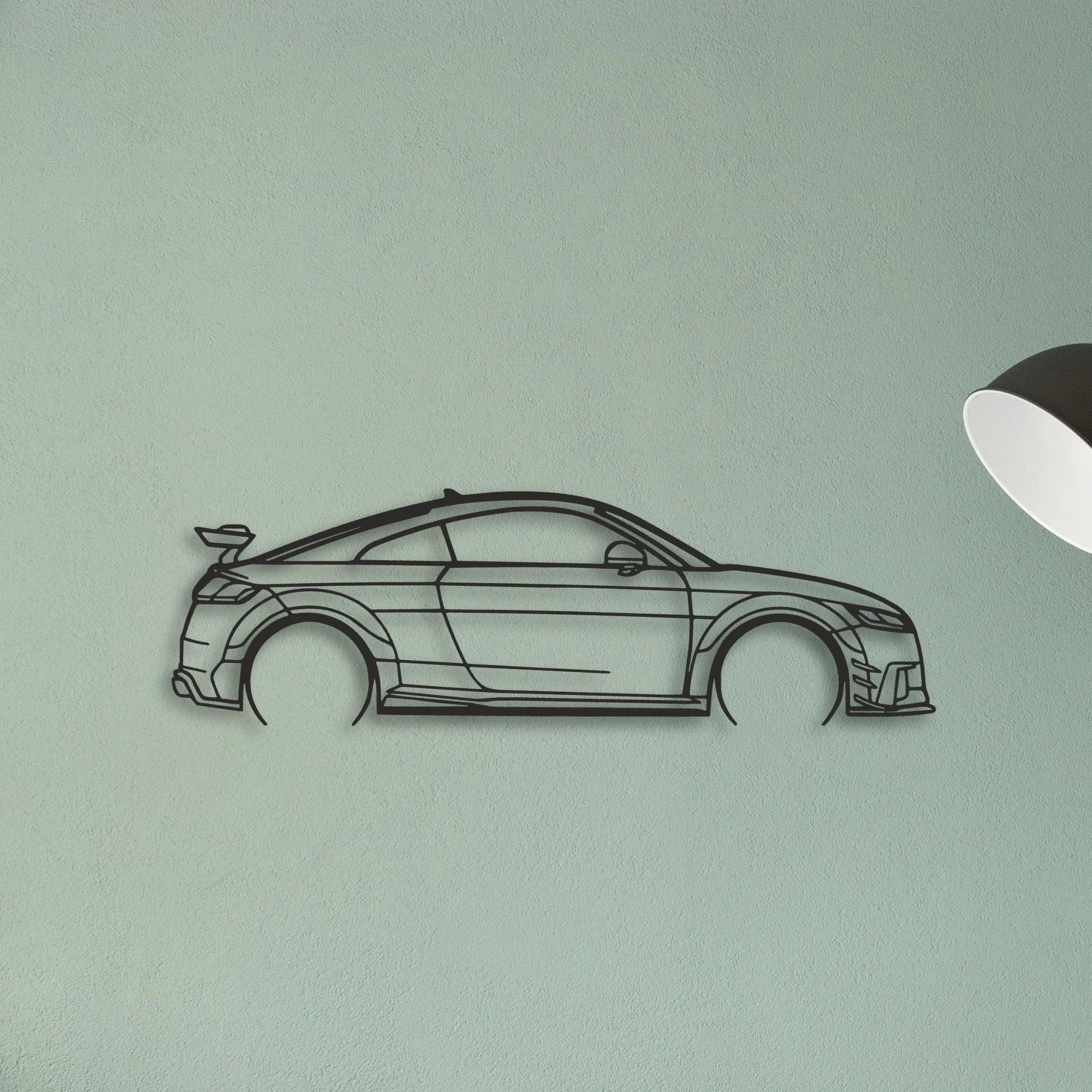 Audi TT Classic Silhouette Metal Wall Art - Tinvibe