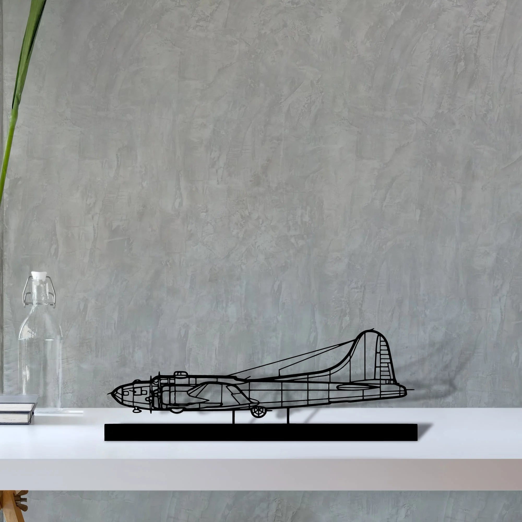 b-17 Silhouette Metal Art Stand - Tinvibe