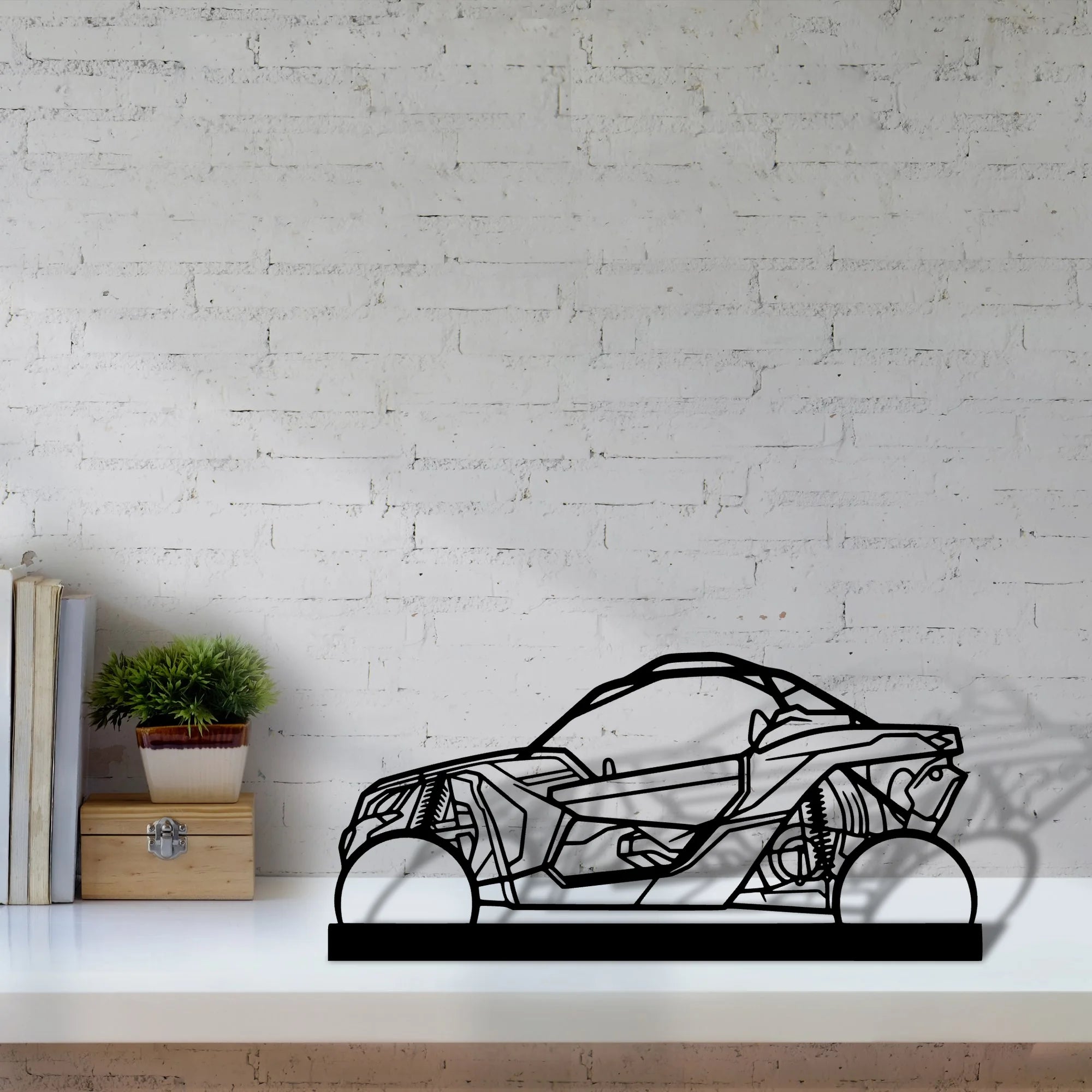 buggy-x3 Silhouette Metal Art Stand - Tinvibe