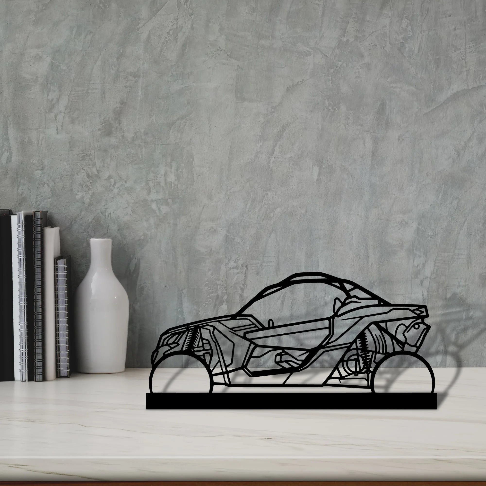 buggy-x3 Silhouette Metal Art Stand - Tinvibe