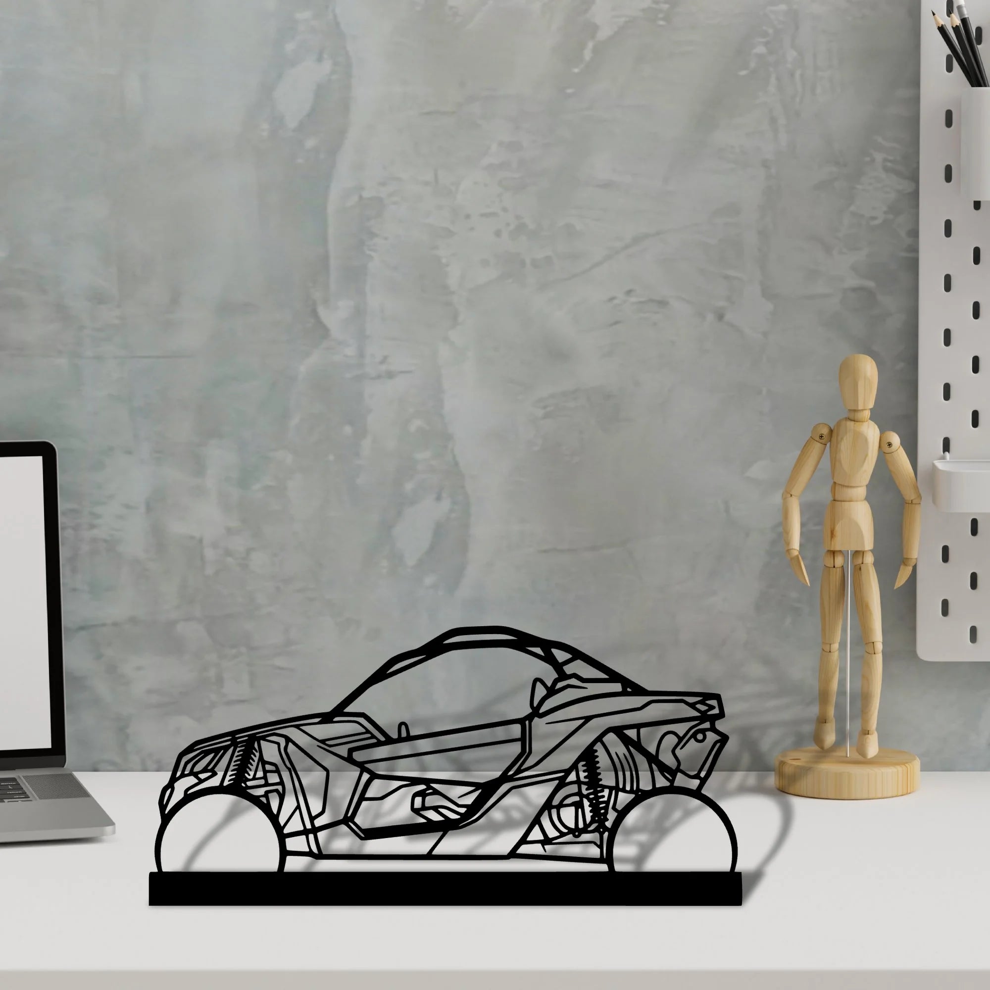 buggy-x3 Silhouette Metal Art Stand - Tinvibe