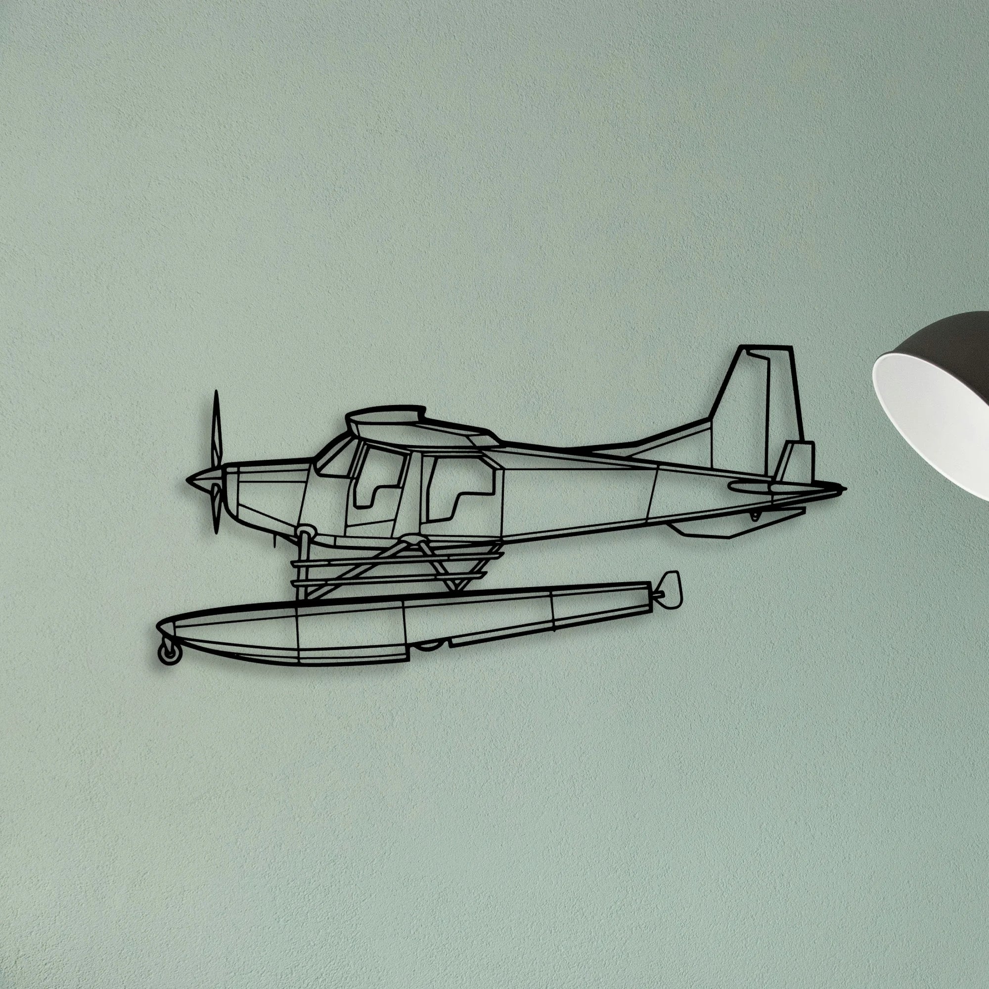 Bush Hawk Xp Classic Aircraft Silhouette Metal Wall Art - Tinvibe