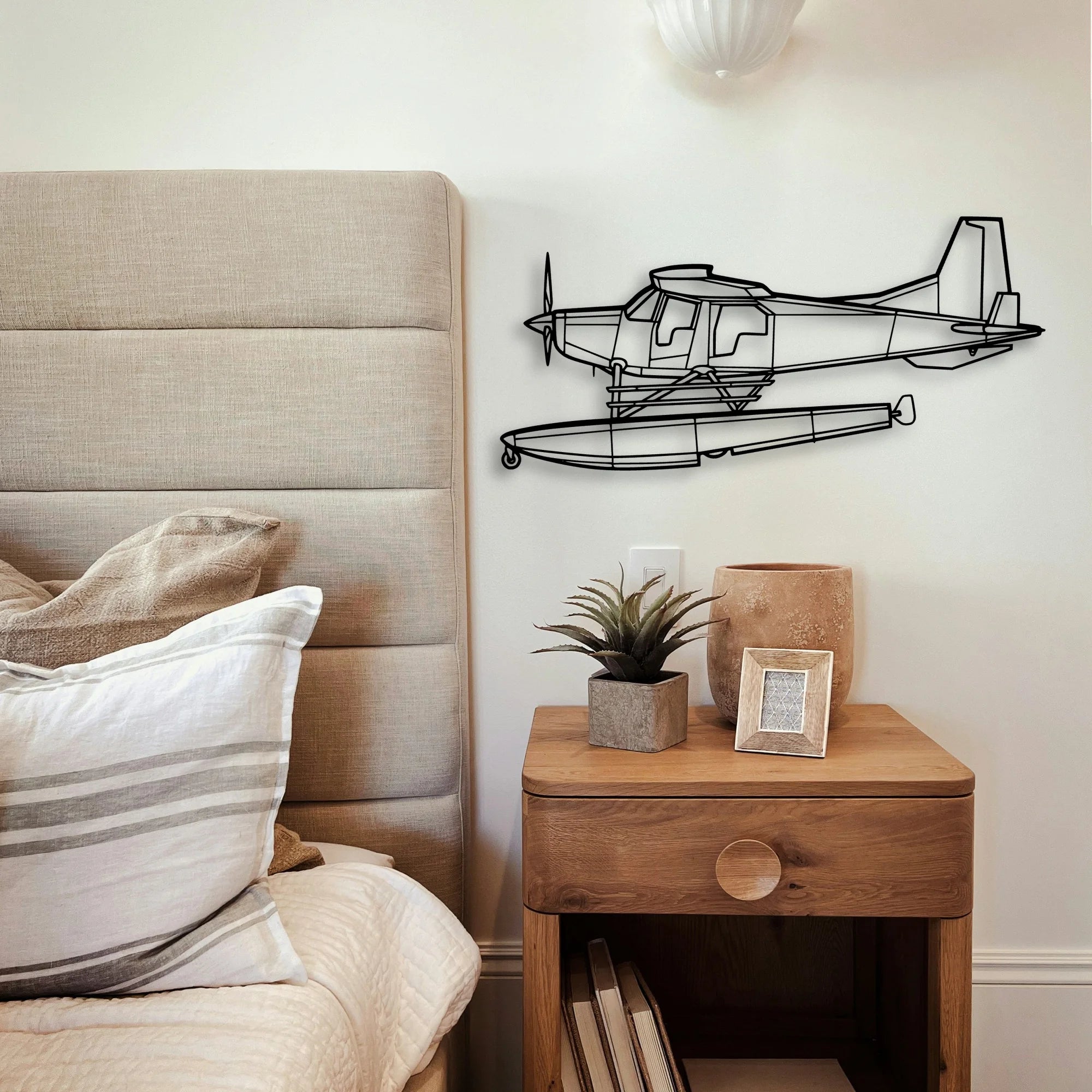 Bush Hawk Xp Classic Aircraft Silhouette Metal Wall Art - Tinvibe
