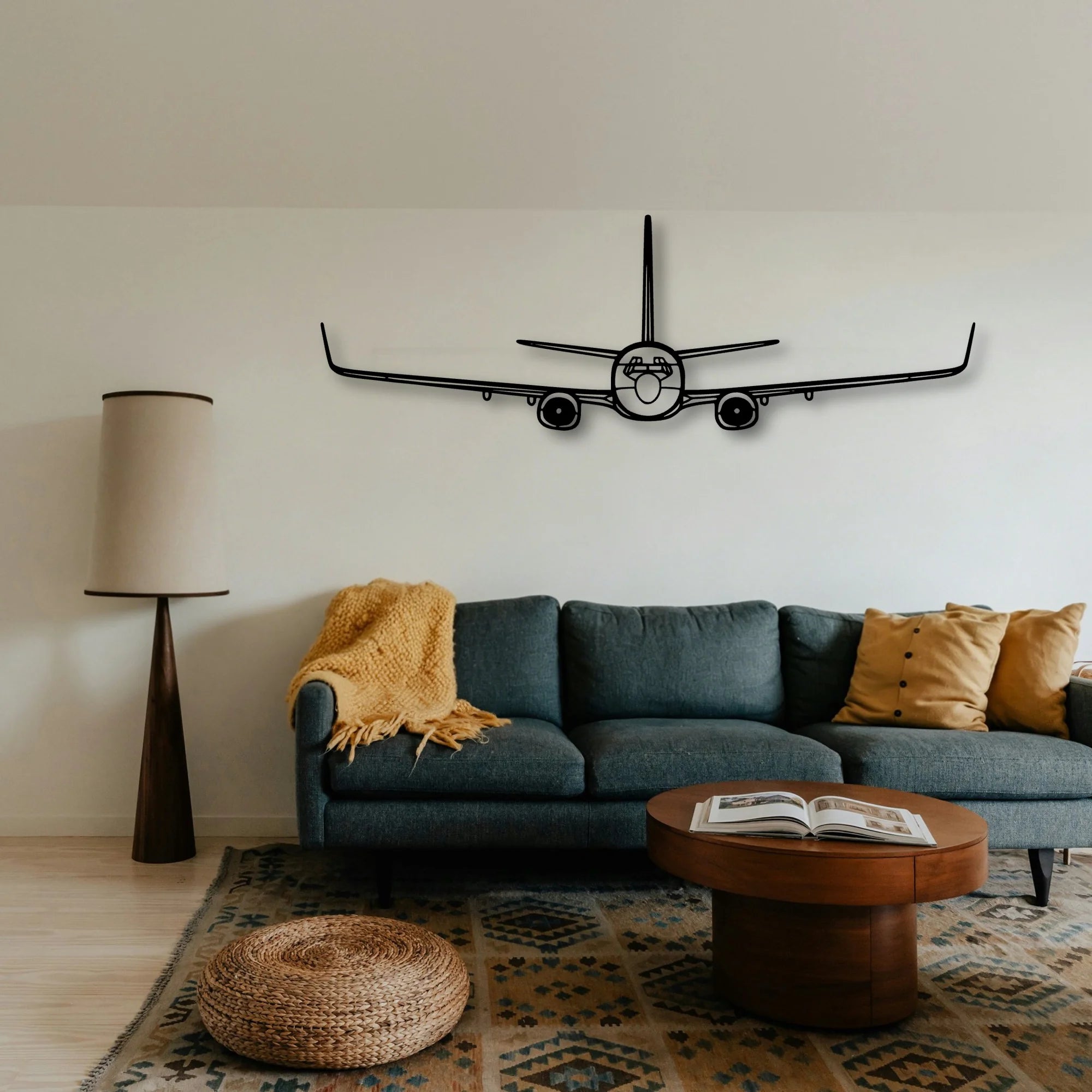 C 40A Clipper Classic Aircraft Silhouette Metal Wall Art - Tinvibe
