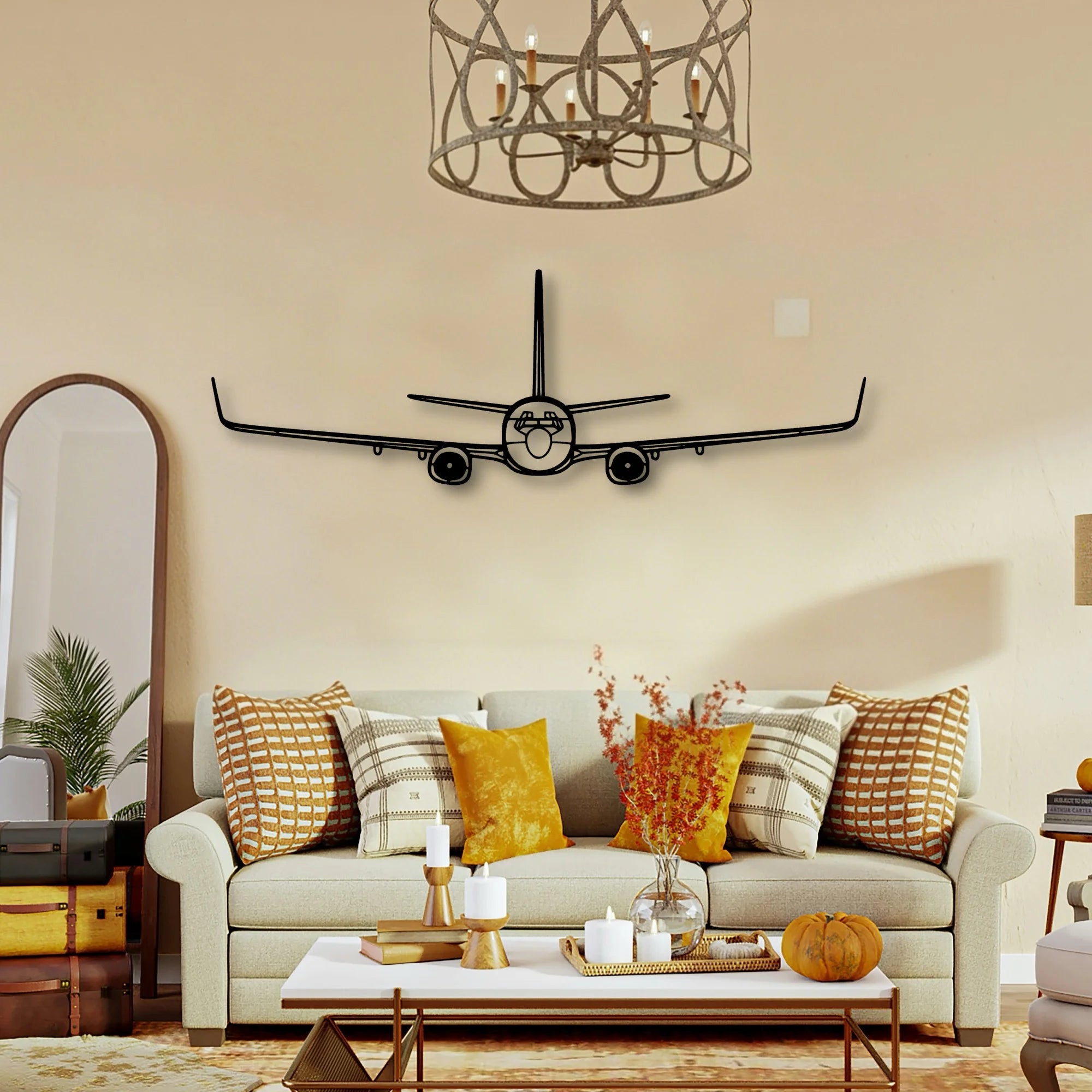 C 40A Clipper Classic Aircraft Silhouette Metal Wall Art - Tinvibe