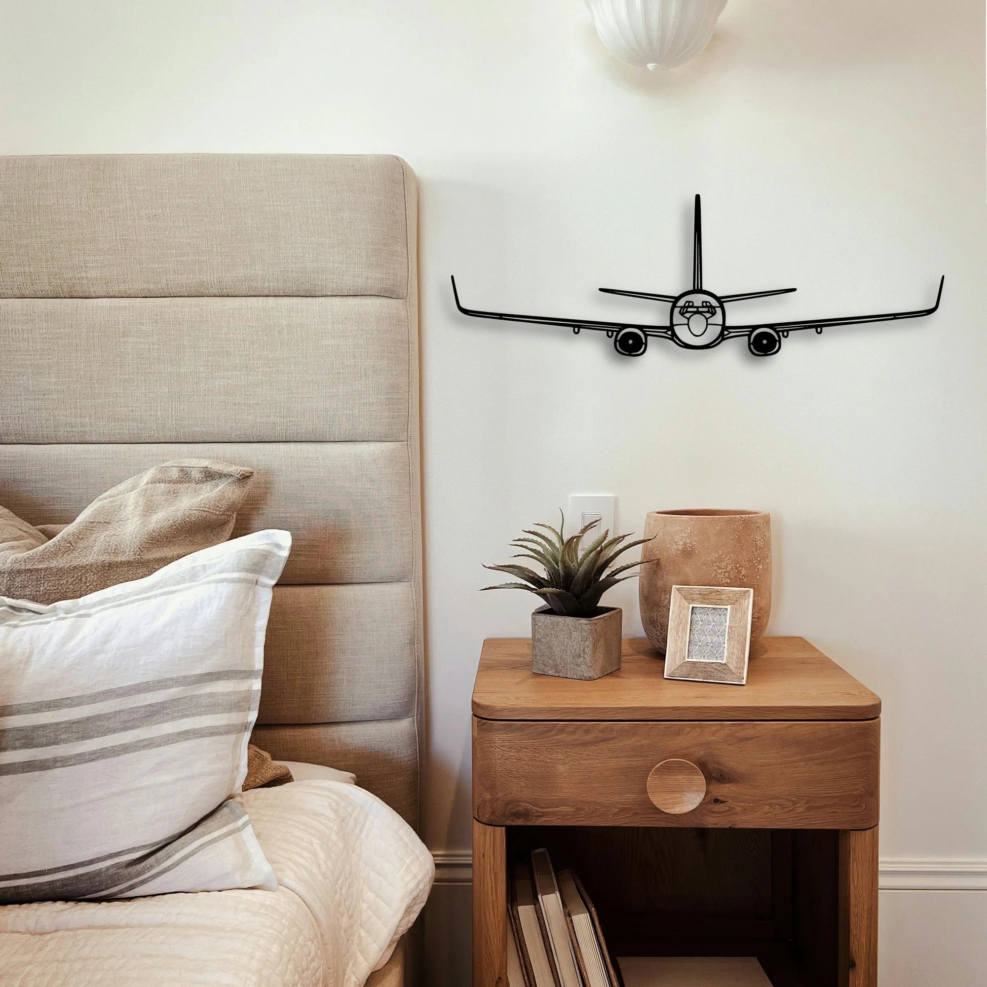 C 40A Clipper Classic Aircraft Silhouette Metal Wall Art - Tinvibe