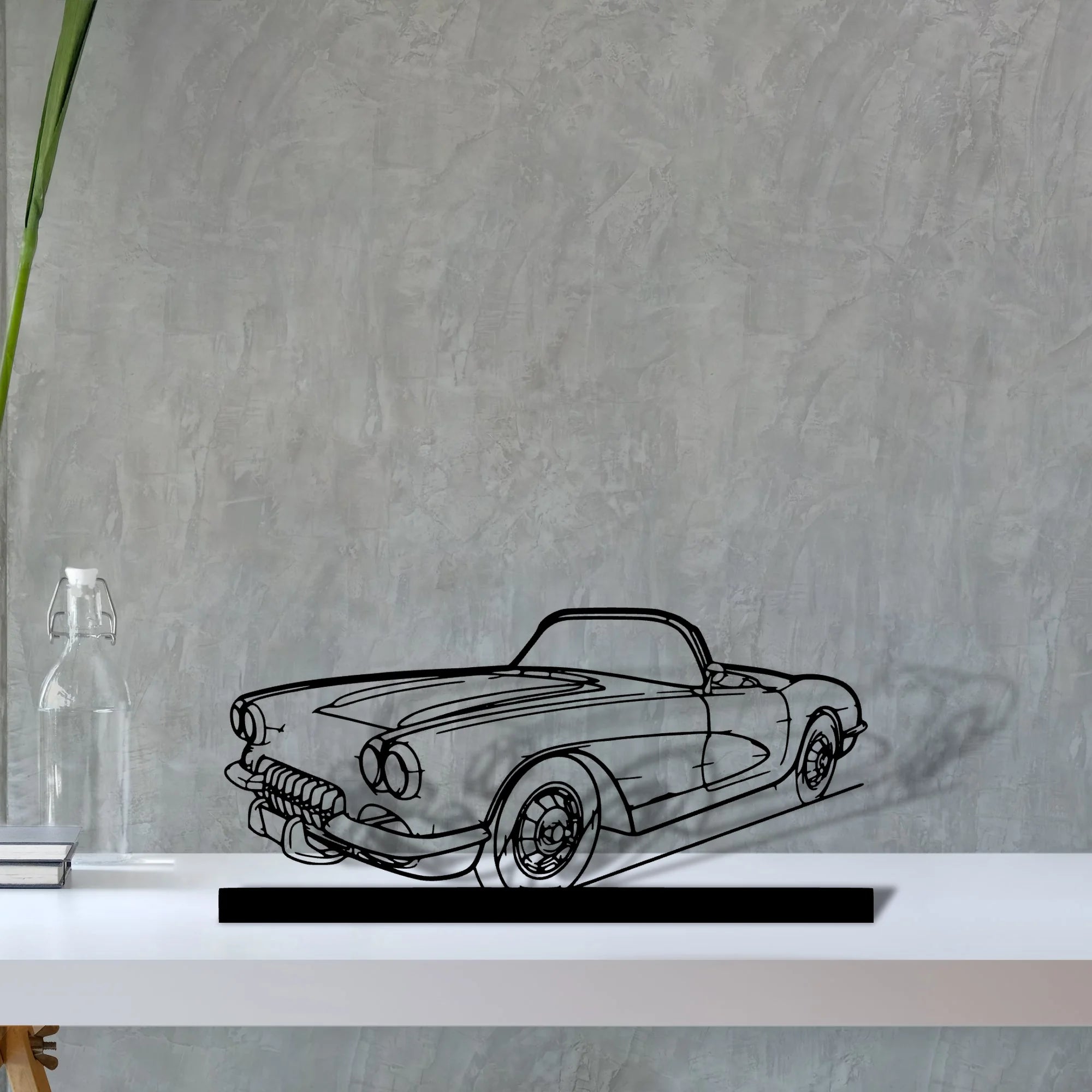 c1-1960 Silhouette Metal Art Stand - Tinvibe