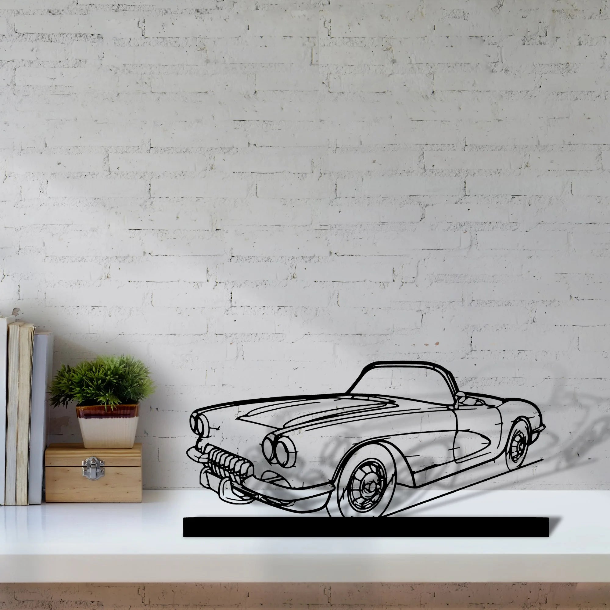 c1-1960 Silhouette Metal Art Stand - Tinvibe