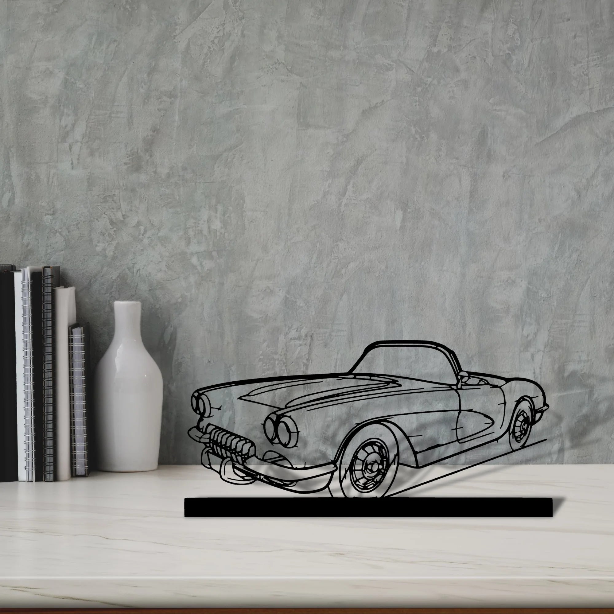 c1-1960 Silhouette Metal Art Stand - Tinvibe