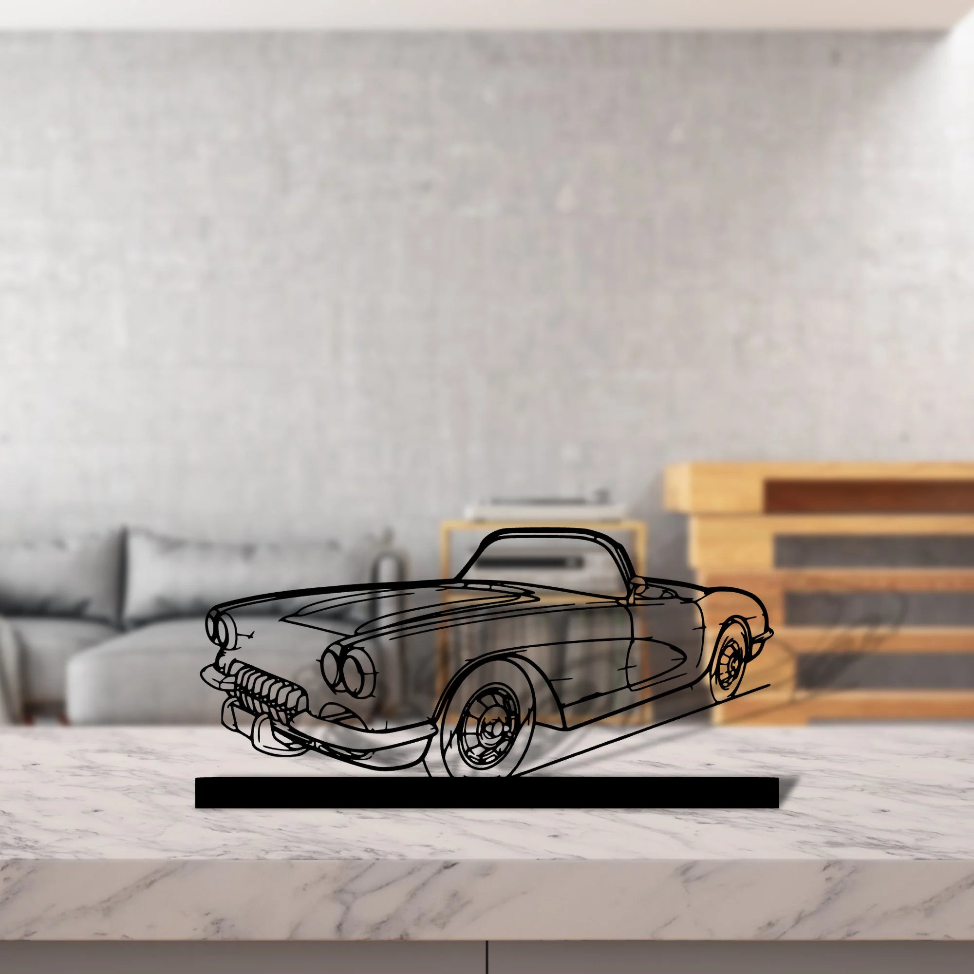 c1-1960 Silhouette Metal Art Stand - Tinvibe