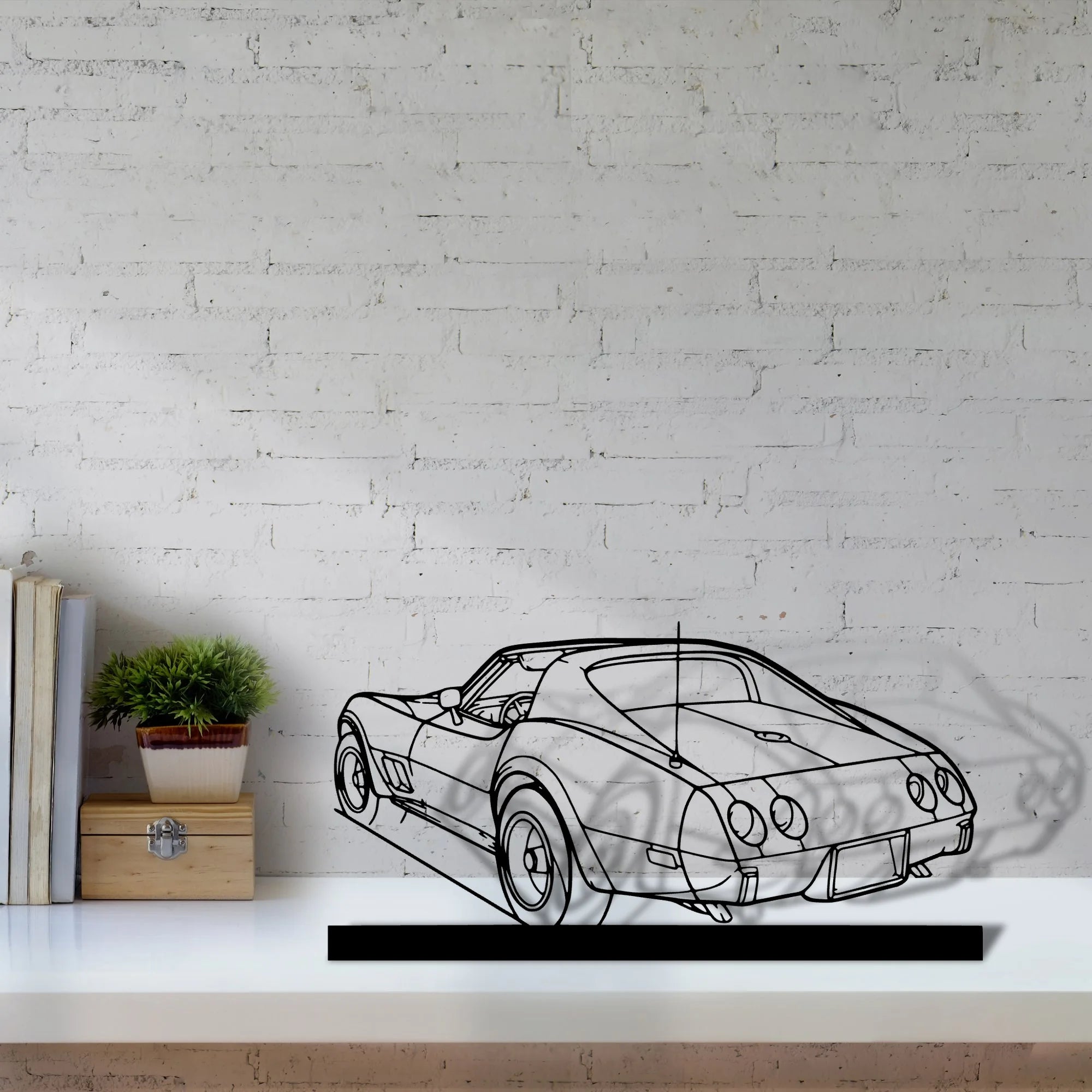 c3-1976 Silhouette Metal Art Stand - Tinvibe
