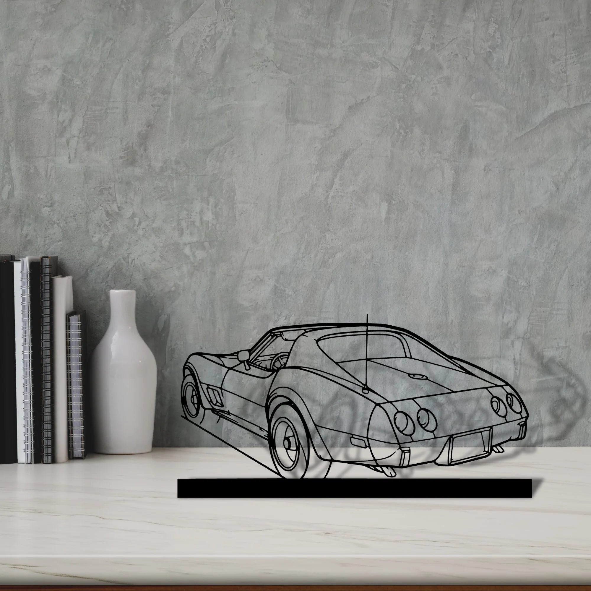 c3-1976 Silhouette Metal Art Stand - Tinvibe