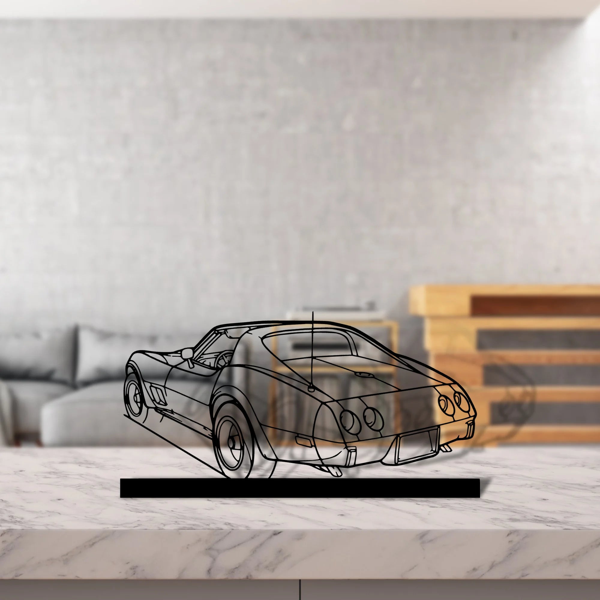 c3-1976 Silhouette Metal Art Stand - Tinvibe