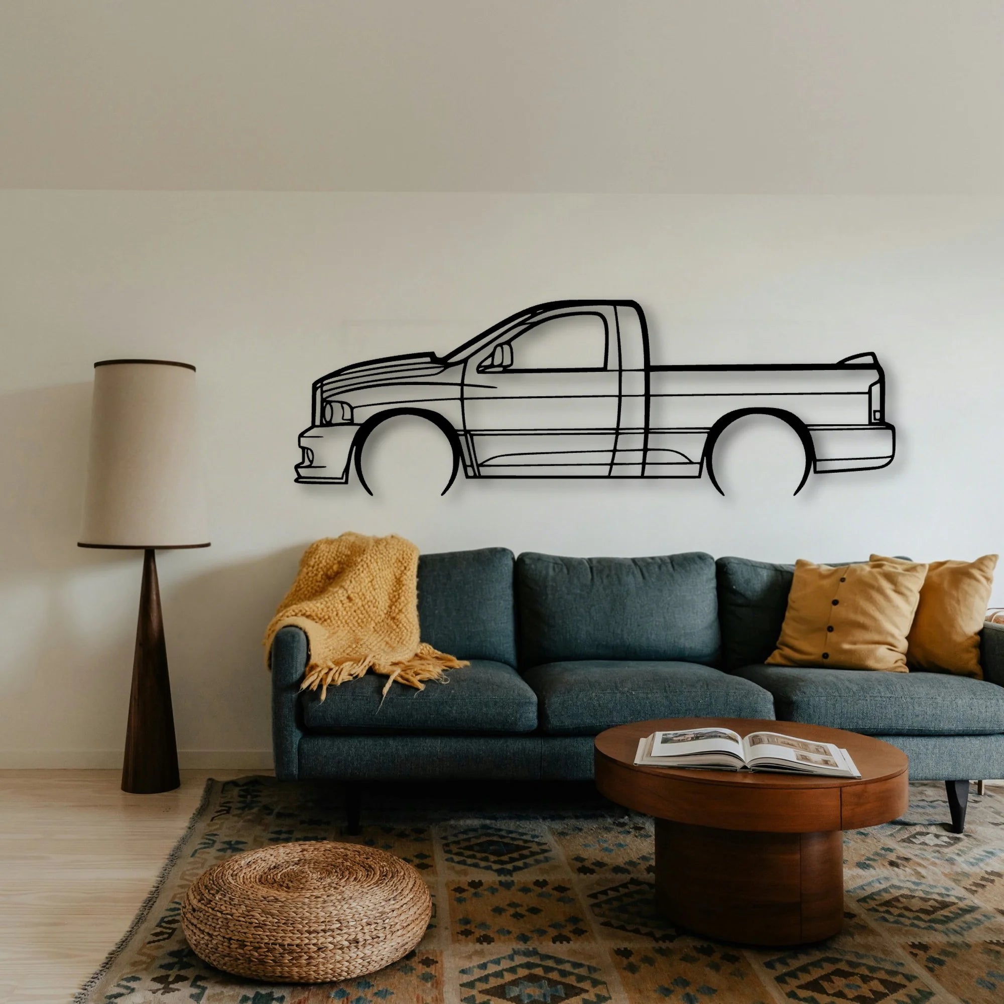 C Classic Silhouette Metal Wall Art - Tinvibe