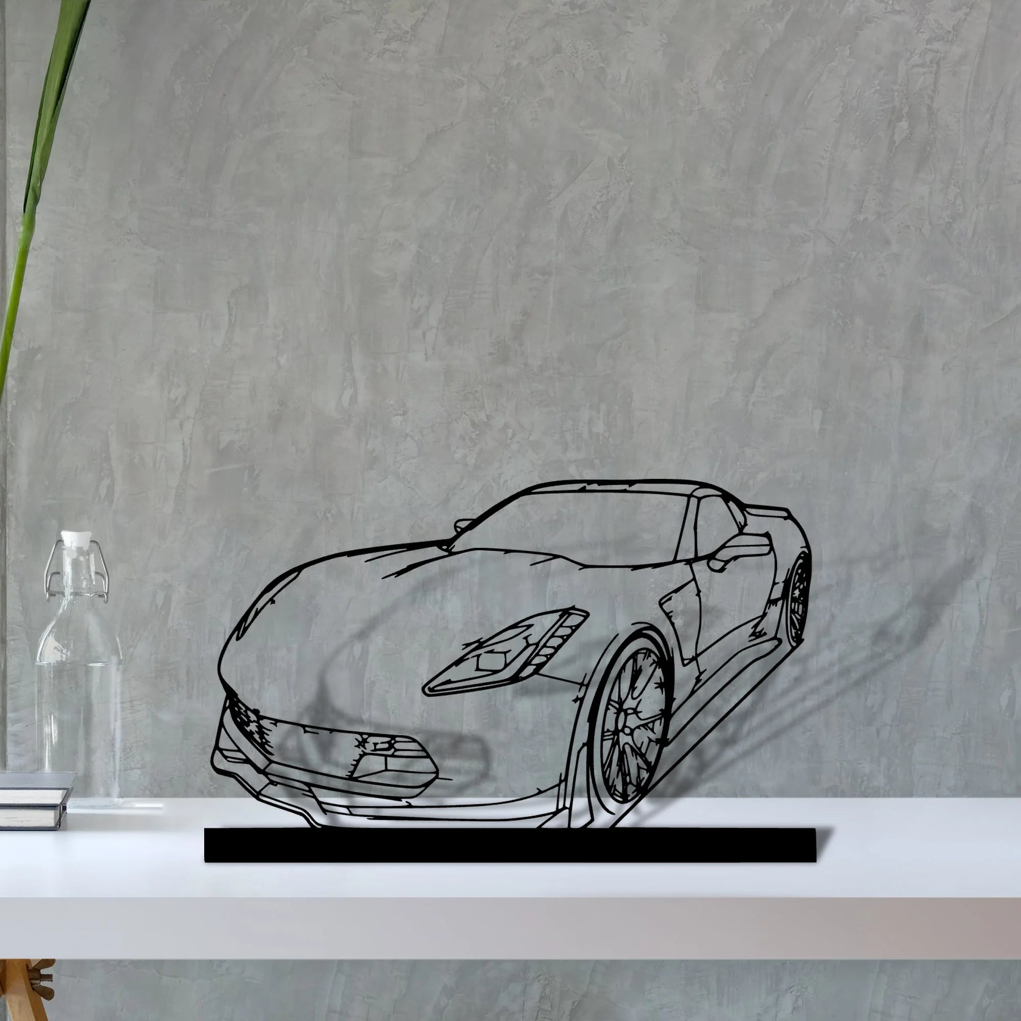 c7-z06 Silhouette Metal Art Stand - Tinvibe