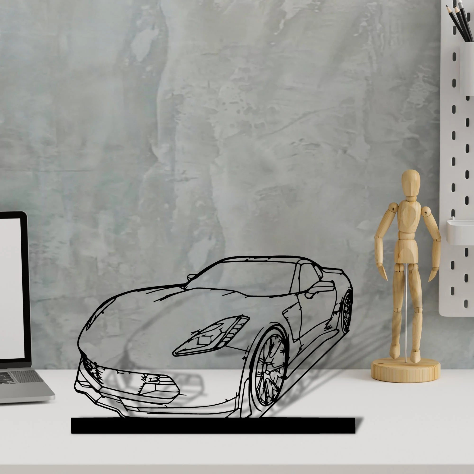 c7-z06 Silhouette Metal Art Stand - Tinvibe