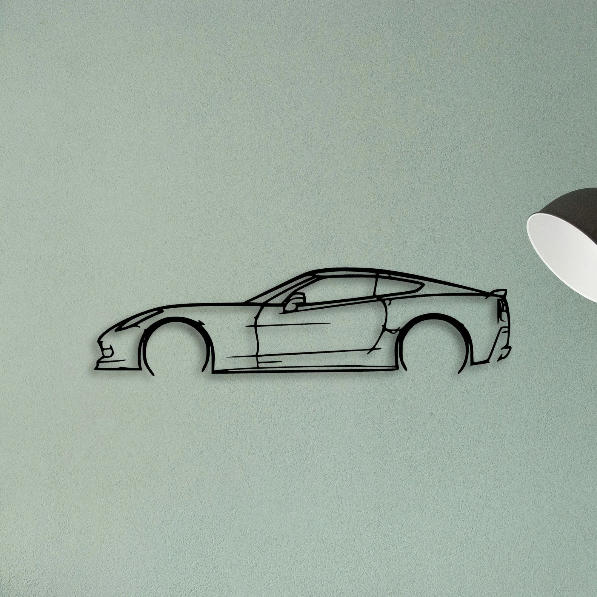 C7 Classic Silhouette Metal Wall Art - Tinvibe