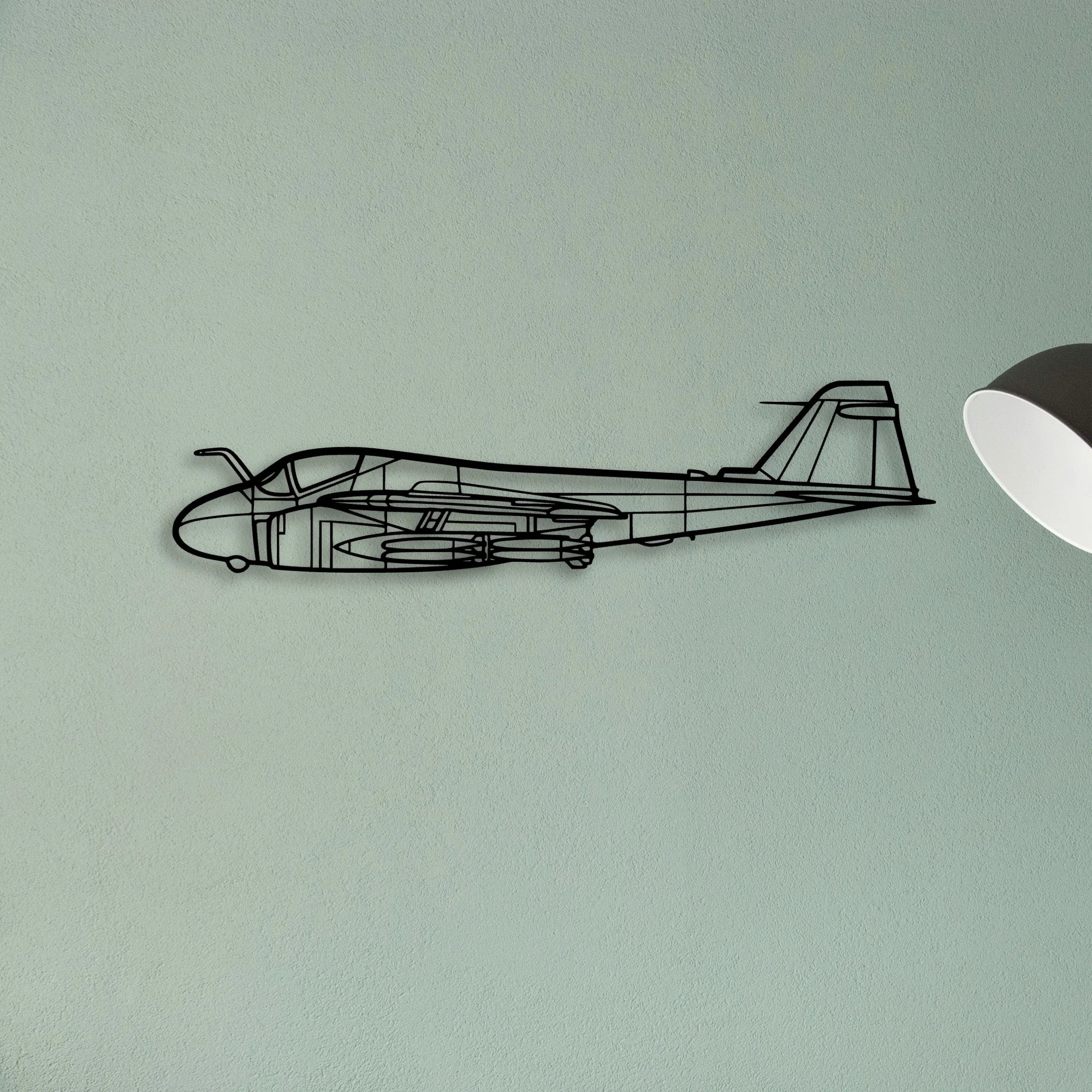 Cherokee PA 28 140 2 Classic Aircraft Silhouette Metal Wall Art - Tinvibe