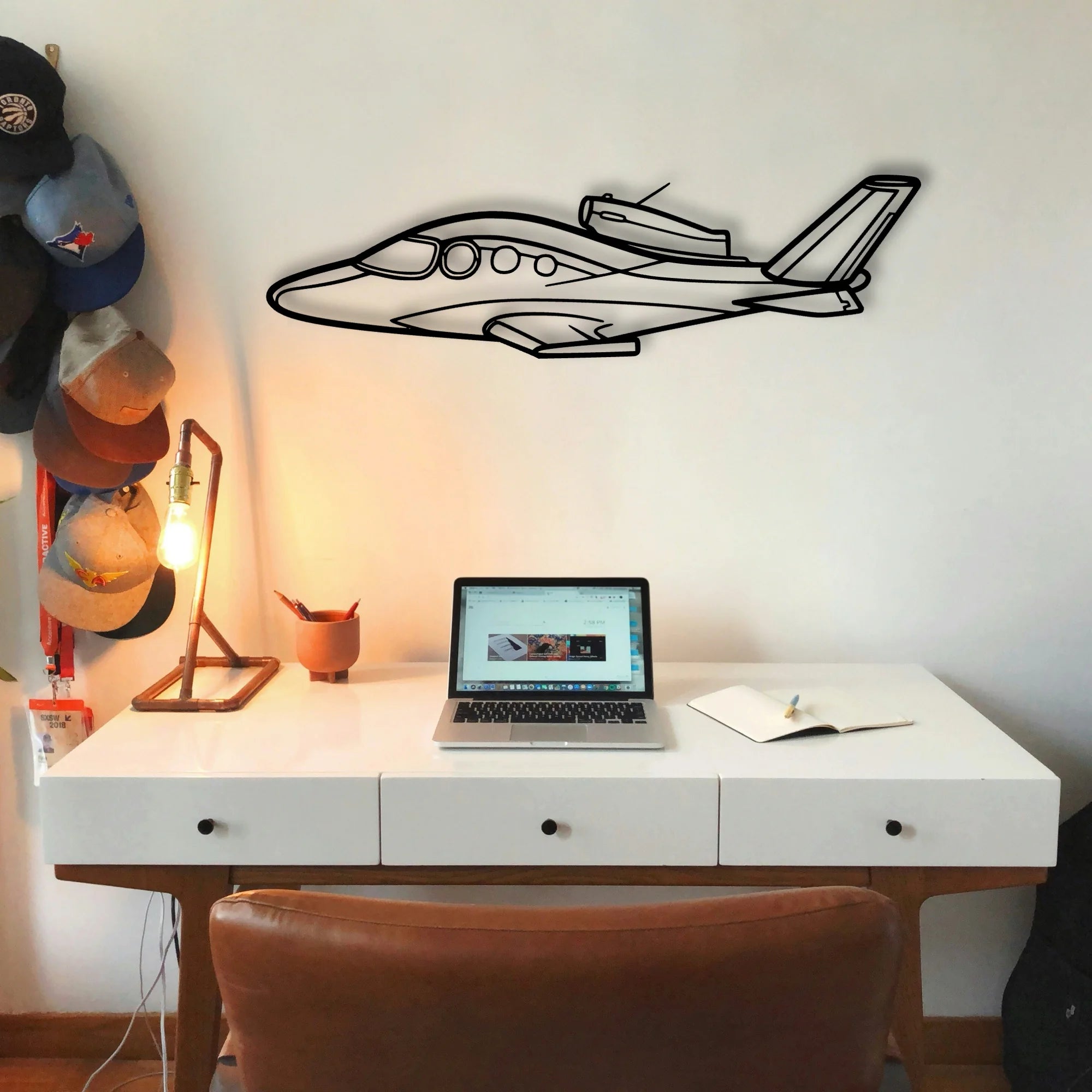 Cirrus SF30 Classic Aircraft Silhouette Metal Wall Art - Tinvibe