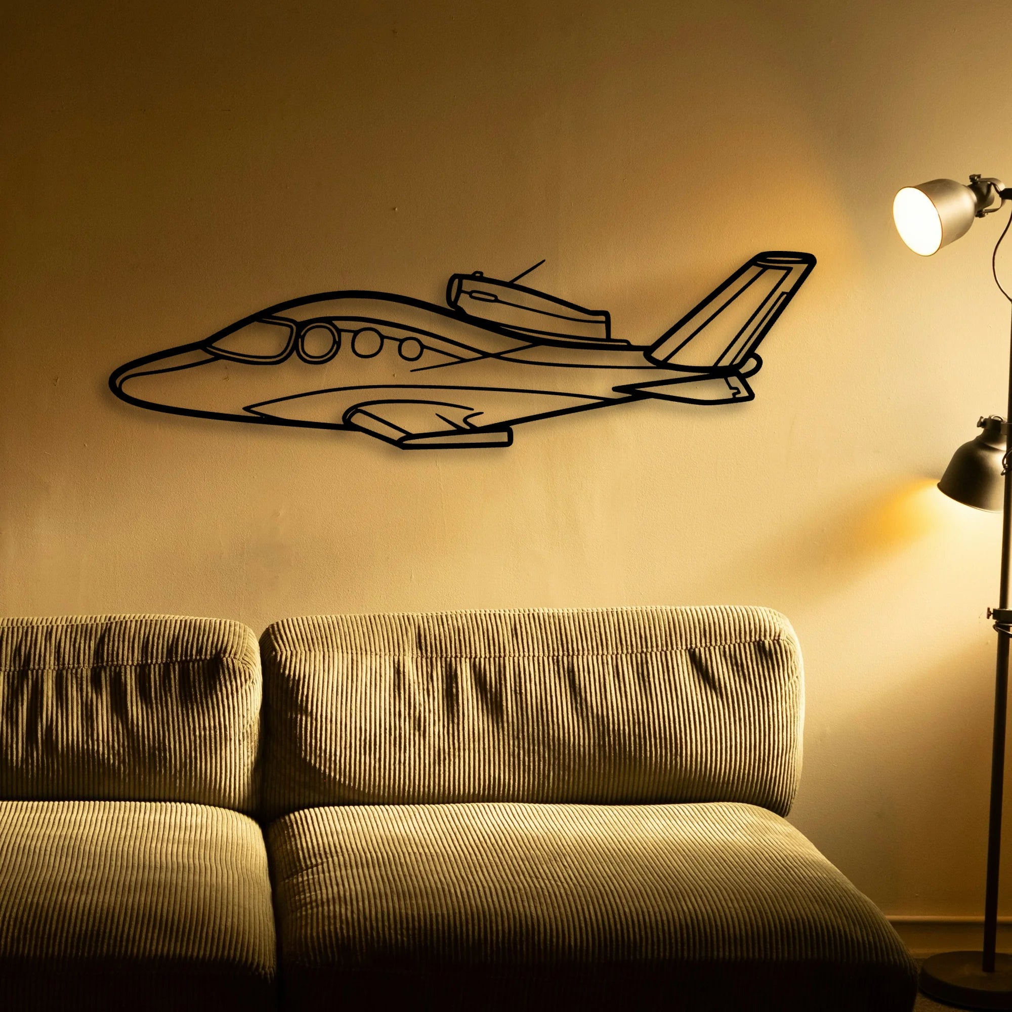 Cirrus SF30 Classic Aircraft Silhouette Metal Wall Art - Tinvibe
