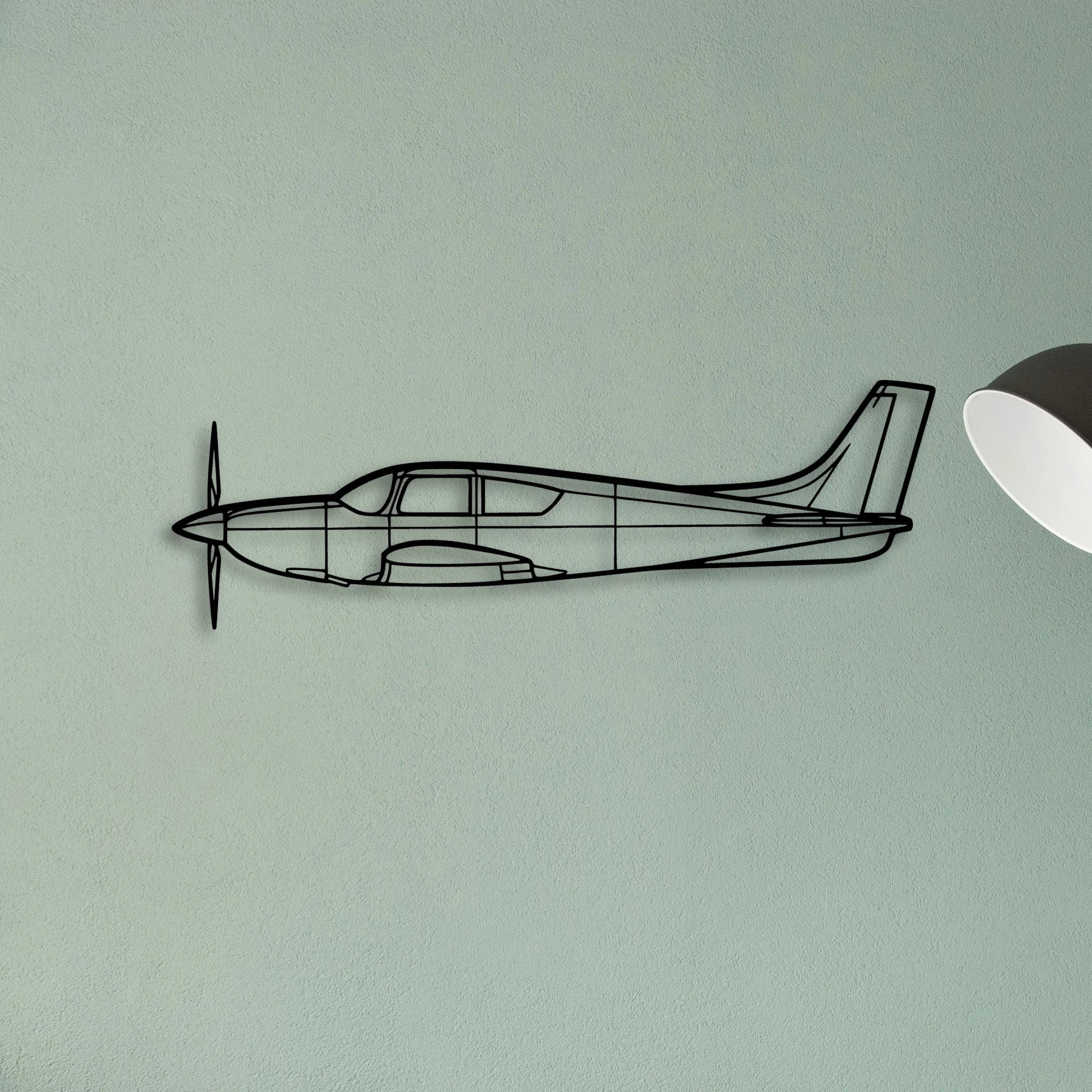 Citabria 2 Classic Aircraft Silhouette Metal Wall Art - Tinvibe