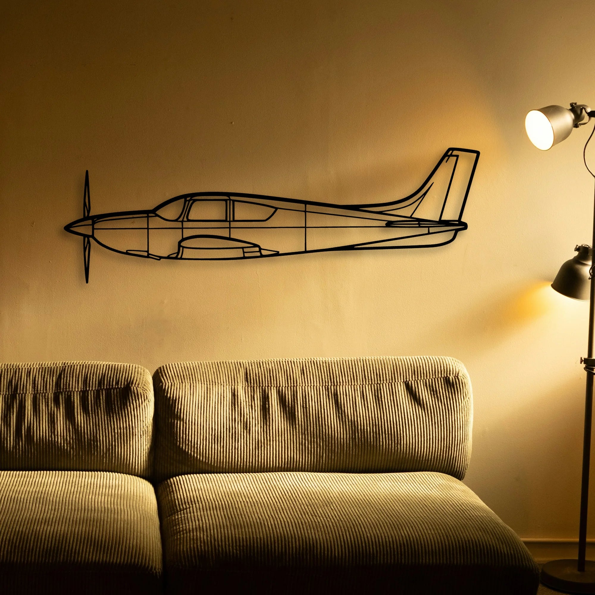 Citabria 2 Classic Aircraft Silhouette Metal Wall Art - Tinvibe