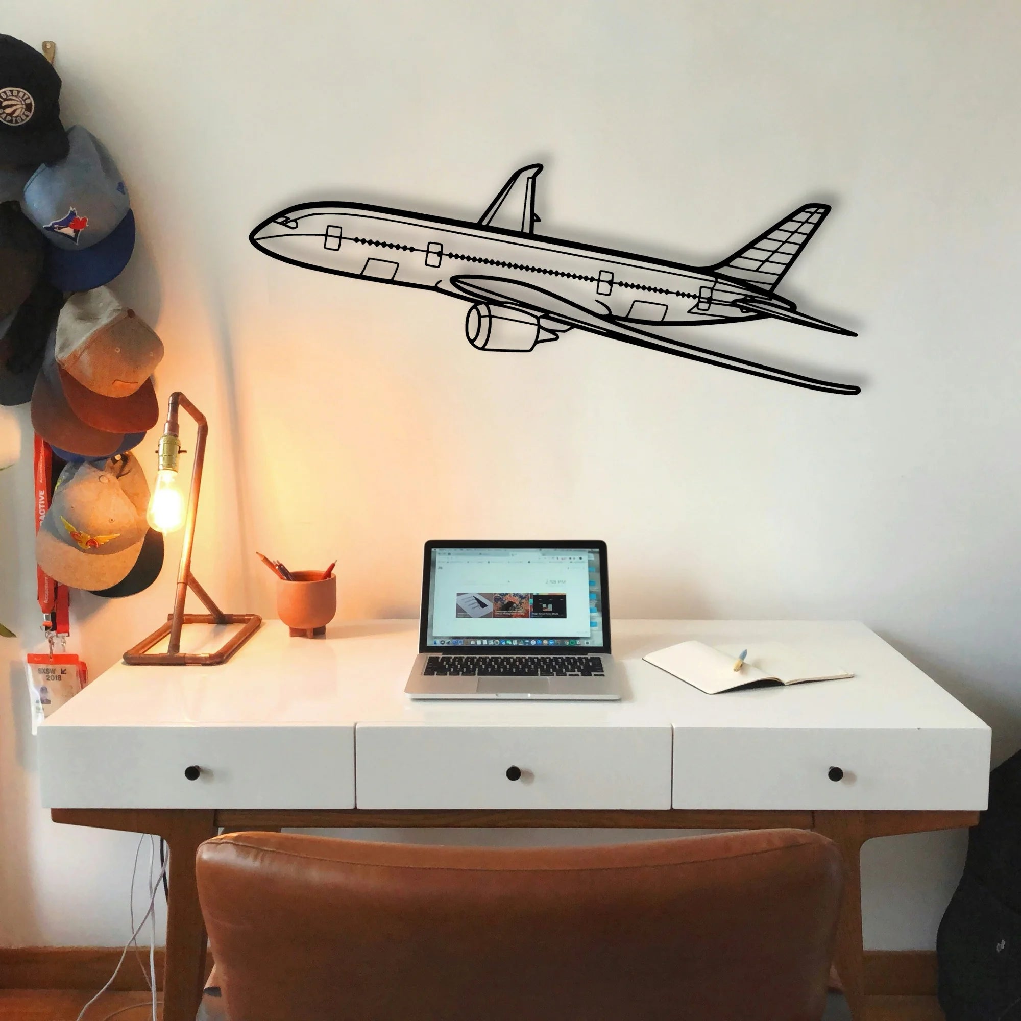 CJ3 4 Classic Aircraft Silhouette Metal Wall Art - Tinvibe