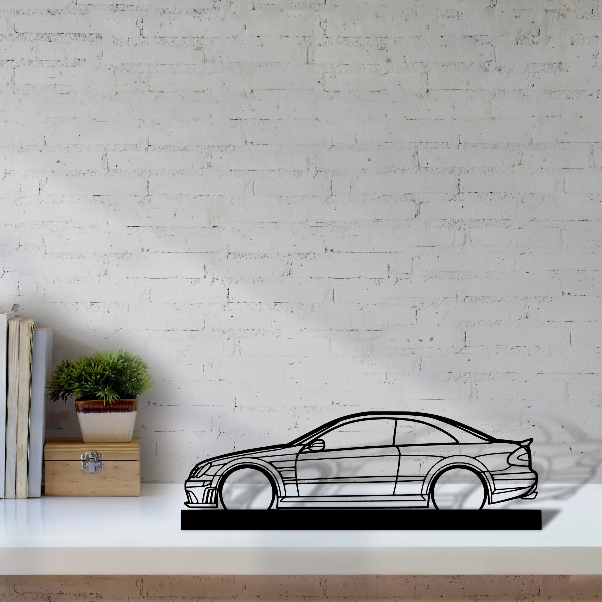 clk63-black-series Silhouette Metal Art Stand - Tinvibe