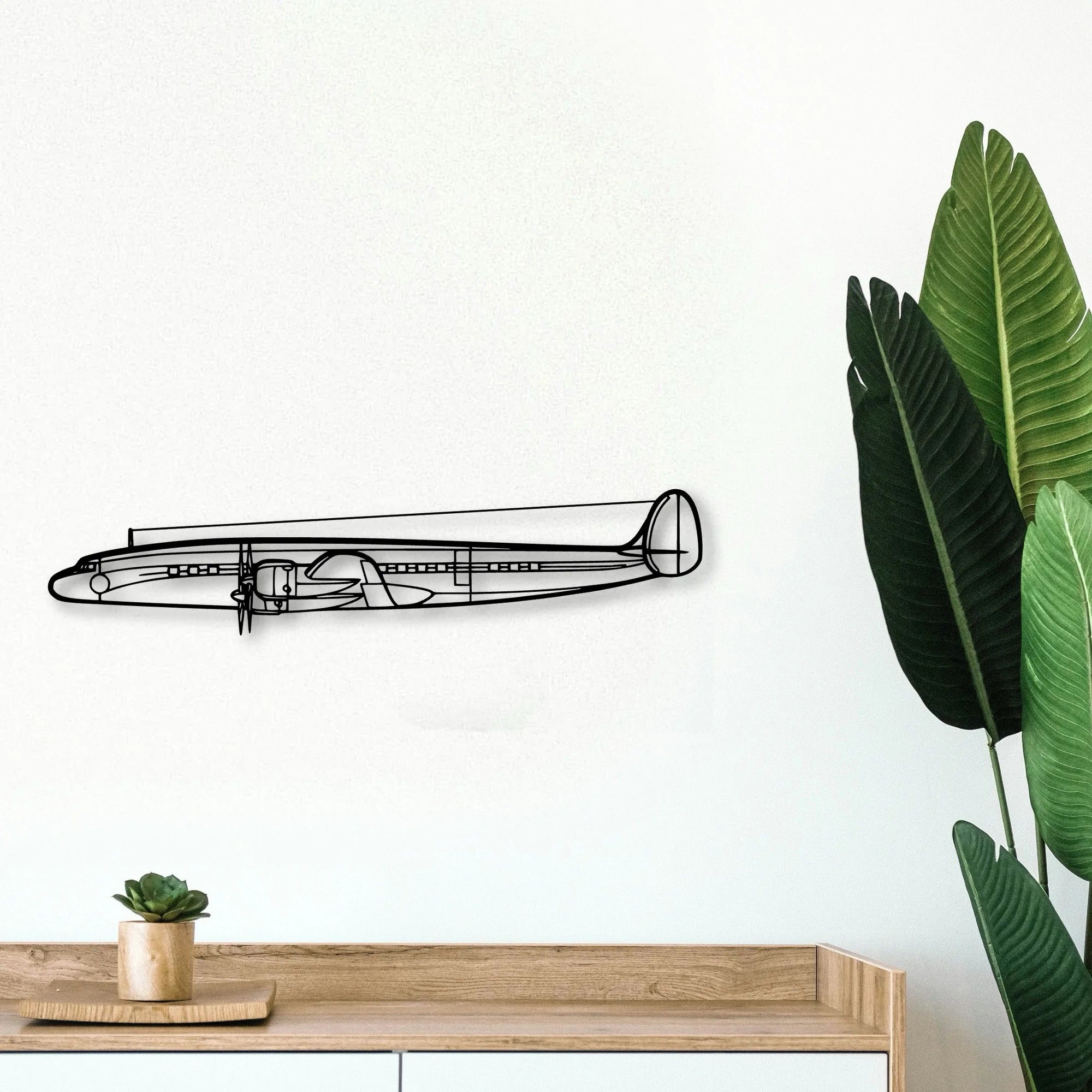 Constellation Classic Aircraft Silhouette Metal Wall Art - Tinvibe