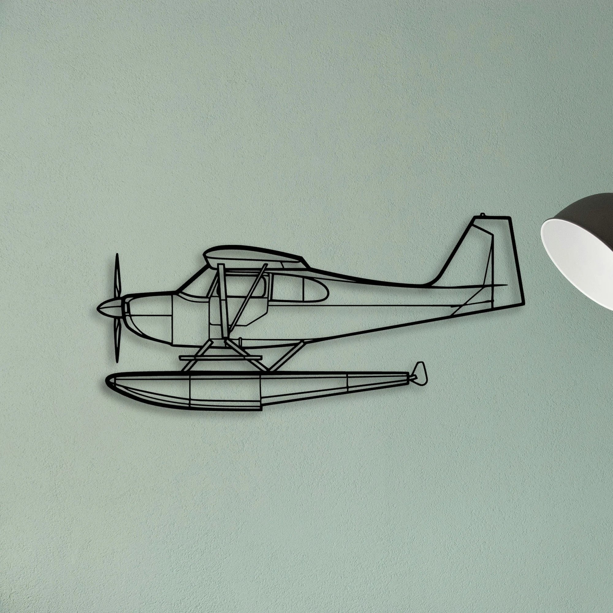 Dauphin AS365N3 Classic Aircraft Silhouette Metal Wall Art - Tinvibe