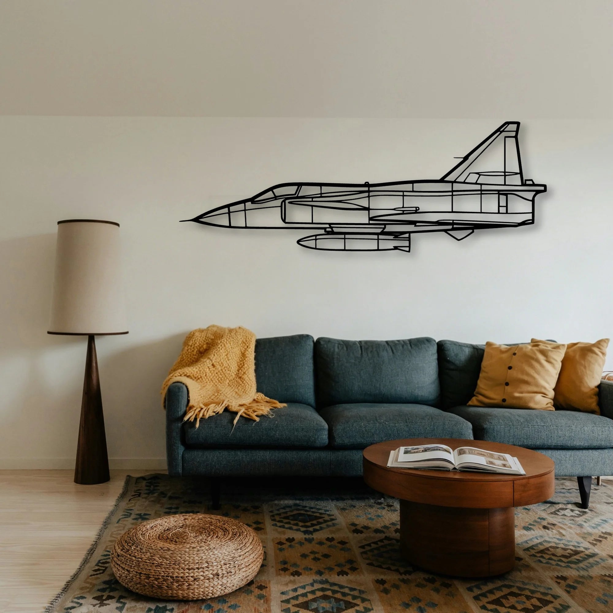 Dhc 2 Mk I Classic Aircraft Silhouette Metal Wall Art - Tinvibe