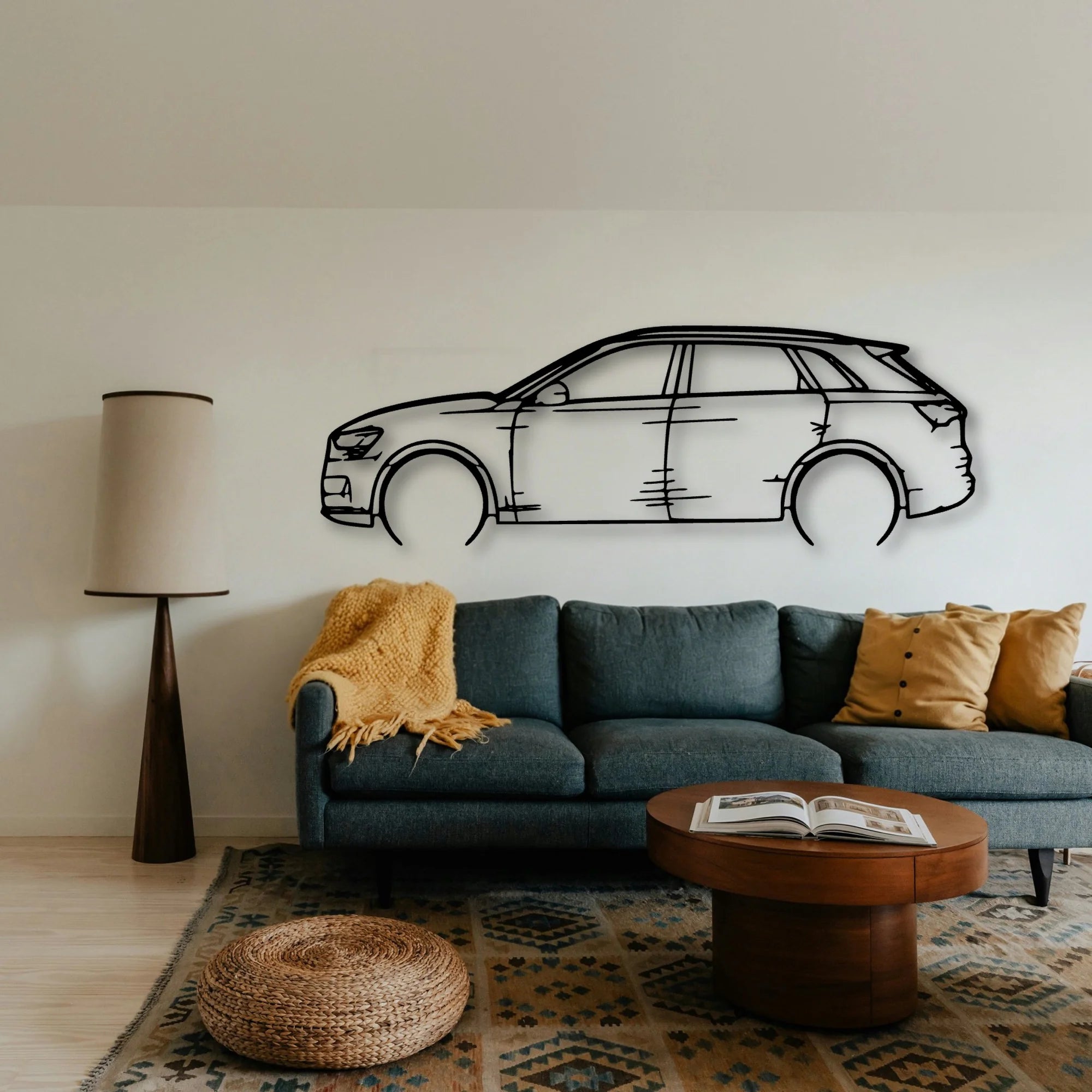 E Tron 2022 Classic Silhouette Metal Wall Art - Tinvibe