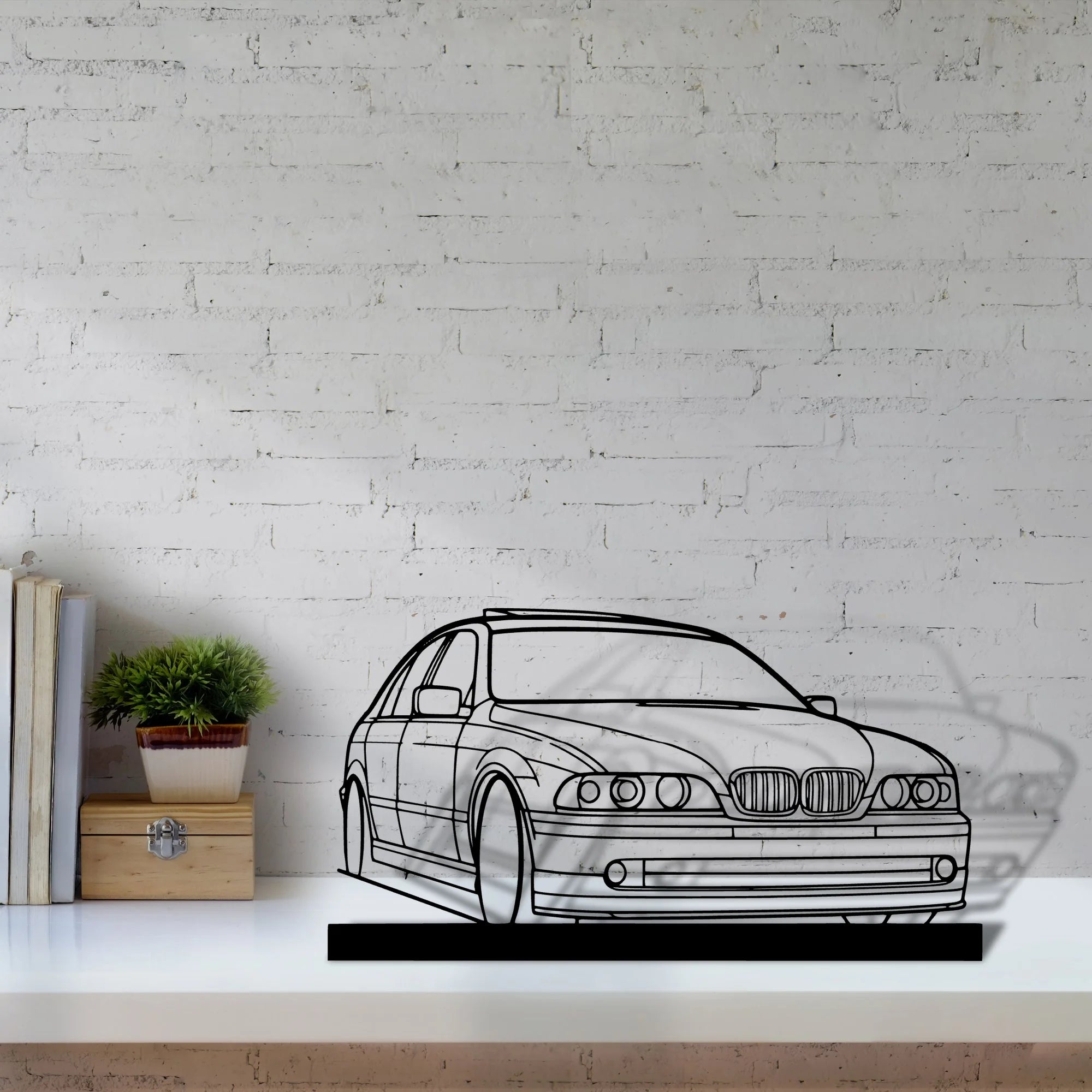 e39 Silhouette Metal Art Stand - Tinvibe
