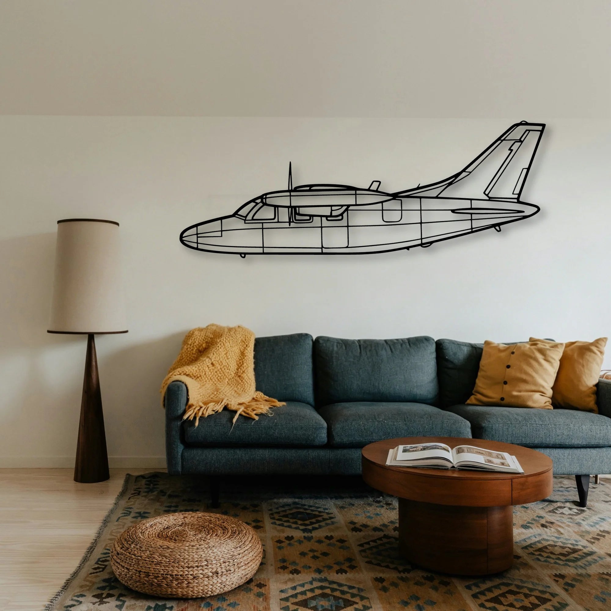 Ea 18G Classic Aircraft Silhouette Metal Wall Art - Tinvibe