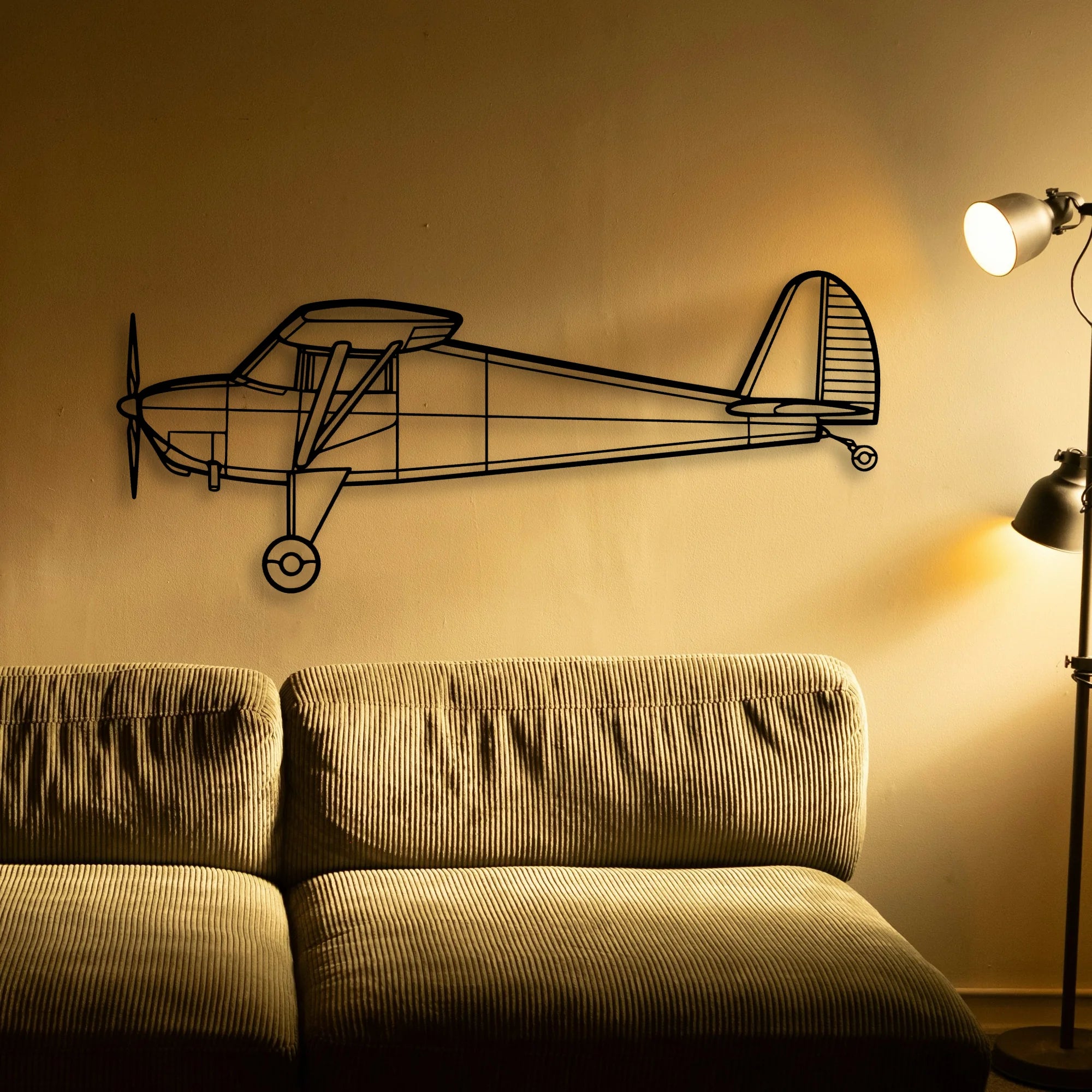 Eagle Ii Classic Aircraft Silhouette Metal Wall Art - Tinvibe