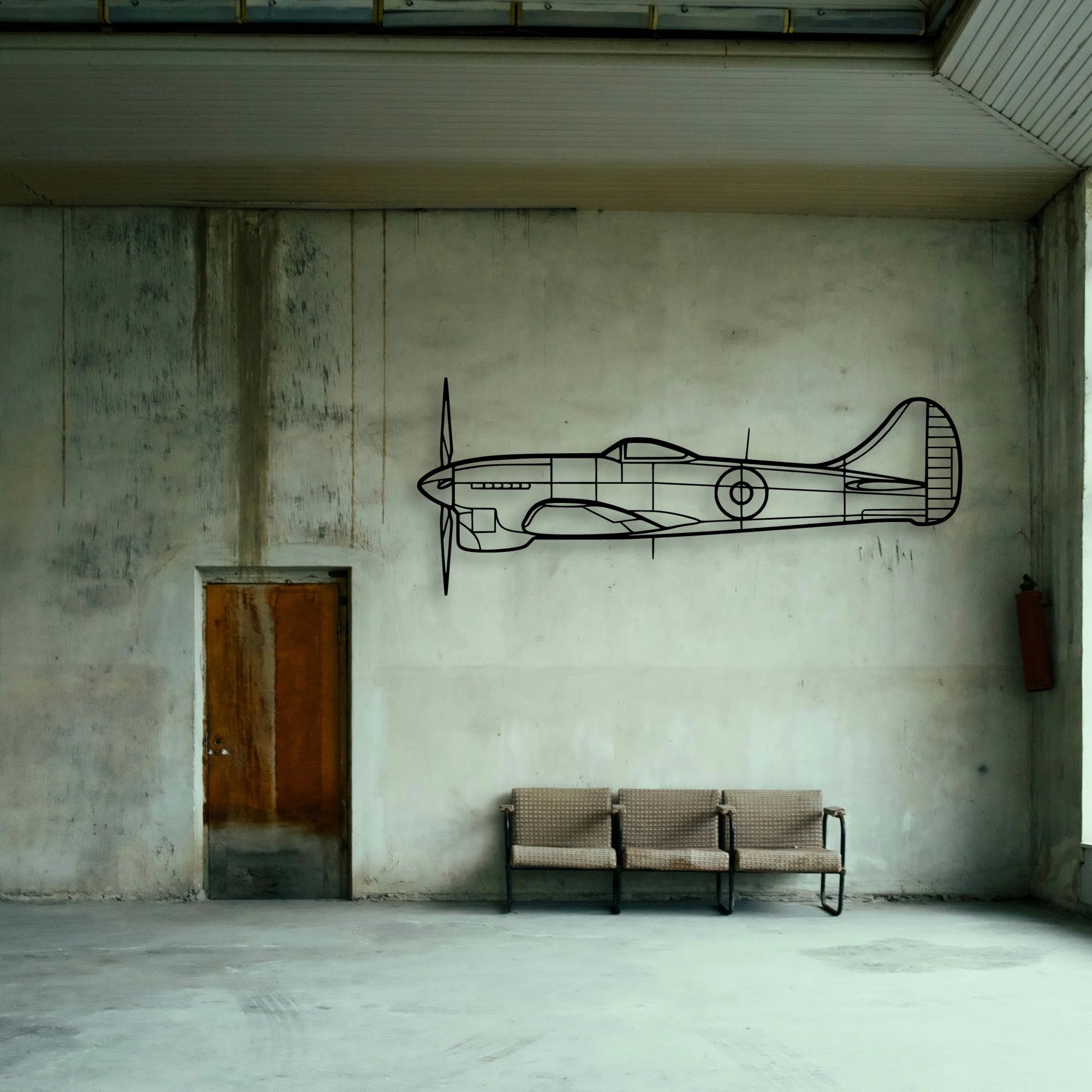 Eagle Classic Aircraft Silhouette Metal Wall Art - Tinvibe