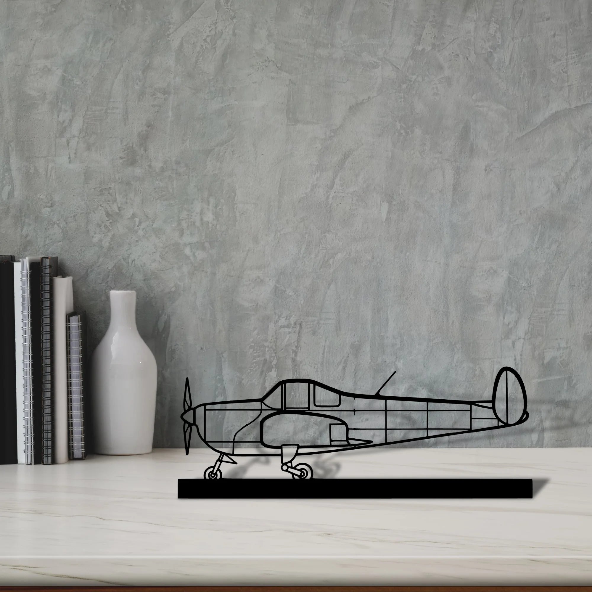 ercoupe-415-c Silhouette Metal Art Stand - Tinvibe