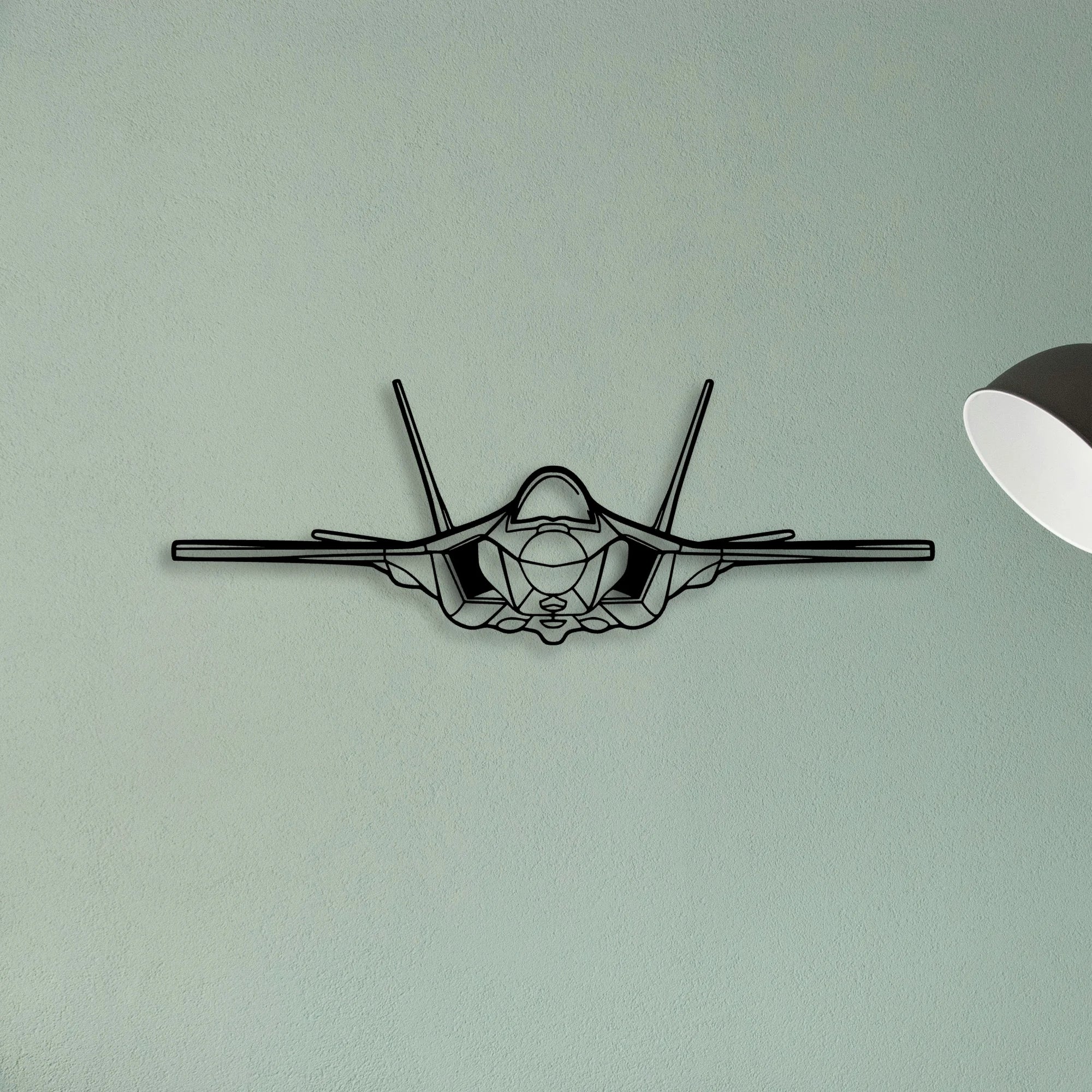 F 35A Lightning Ll 2 Classic Aircraft Silhouette Metal Wall Art - Tinvibe