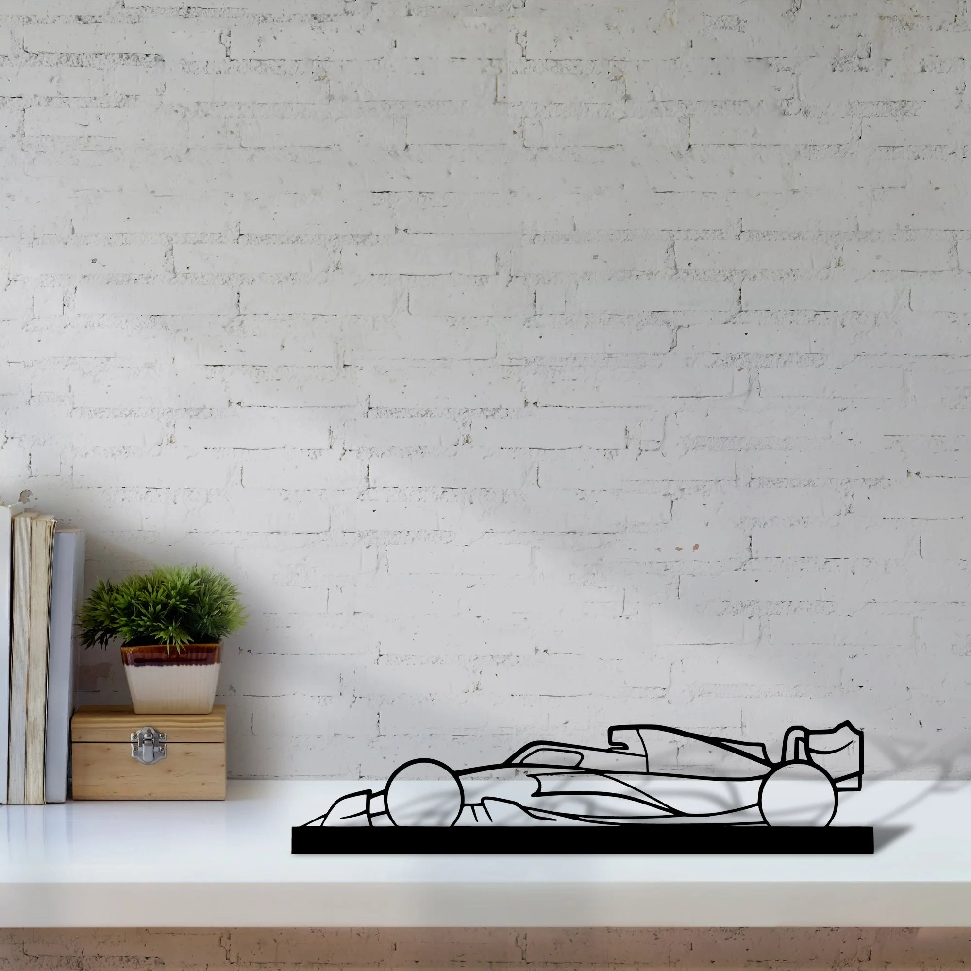 f1-2022-mercedes-3 Silhouette Metal Art Stand - Tinvibe
