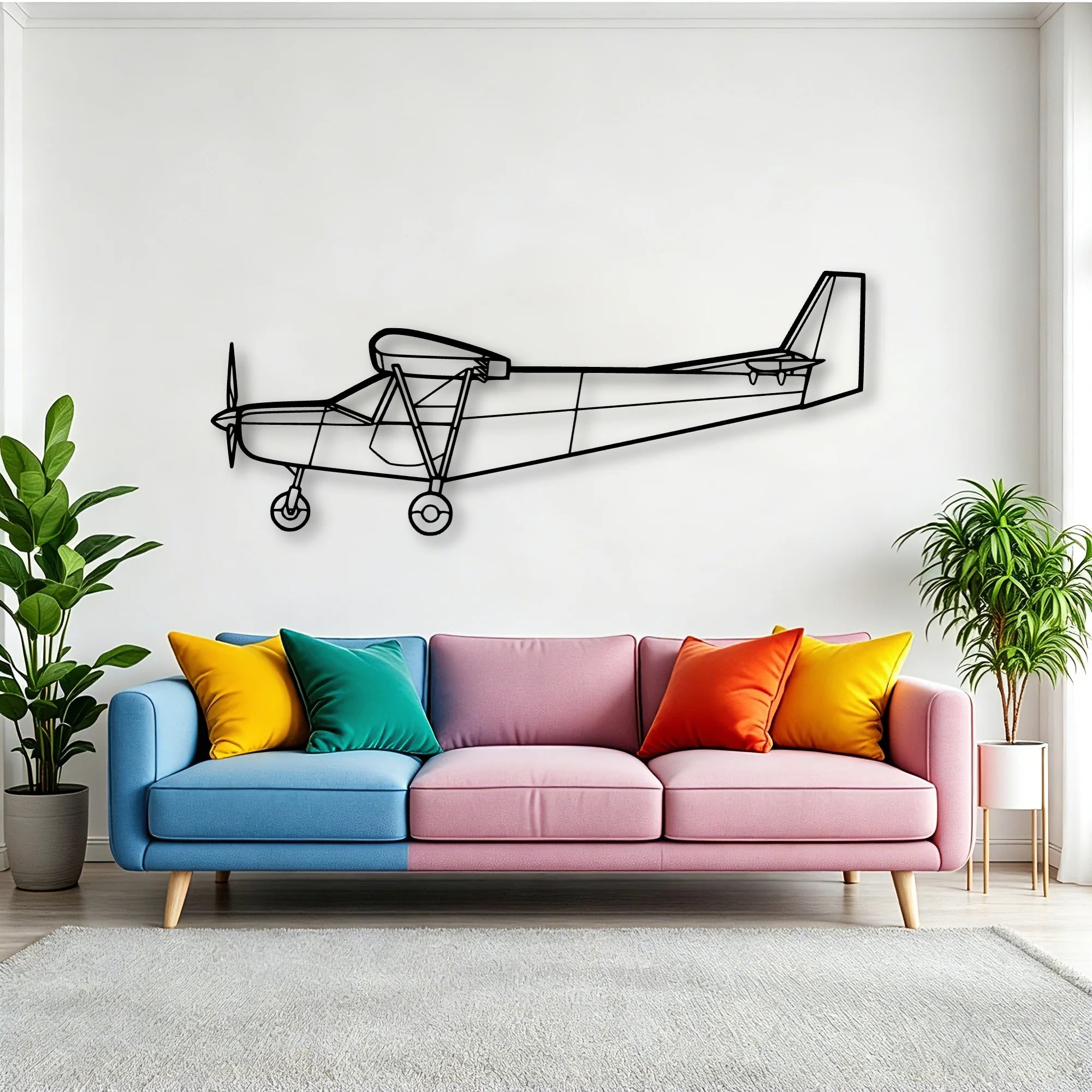 F35A Lightning Ll Classic Aircraft Silhouette Metal Wall Art - Tinvibe