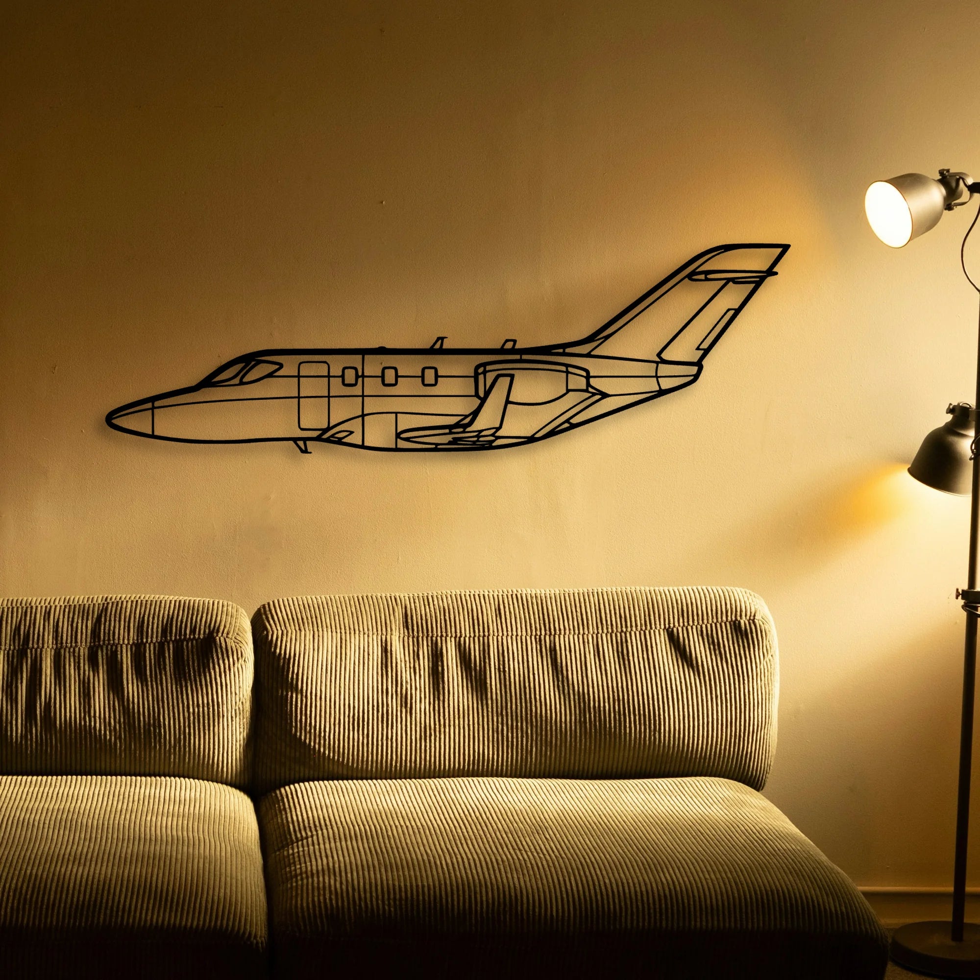 F35C Lightning Li Classic Aircraft Silhouette Metal Wall Art - Tinvibe