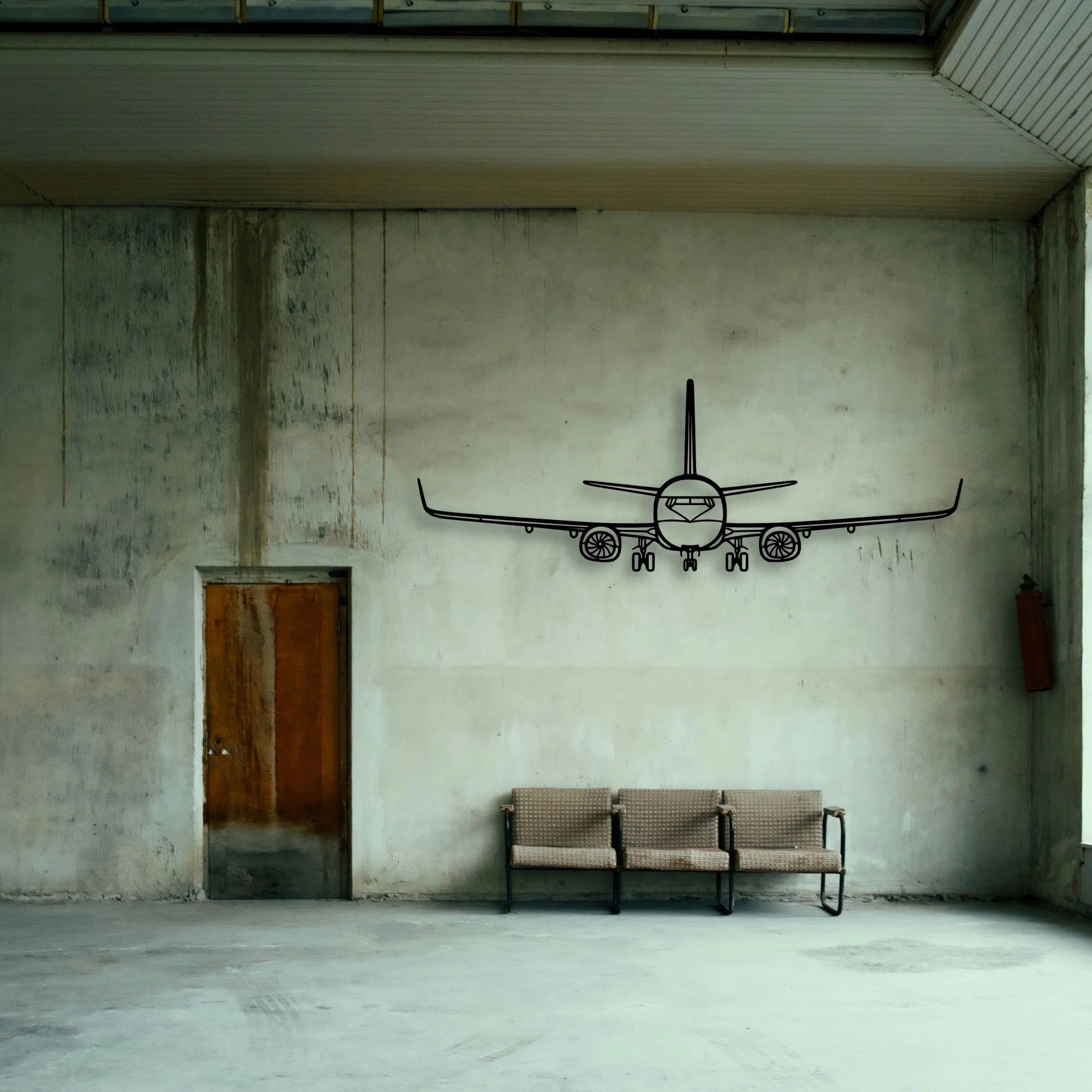 Falco F8L Classic Aircraft Silhouette Metal Wall Art - Tinvibe